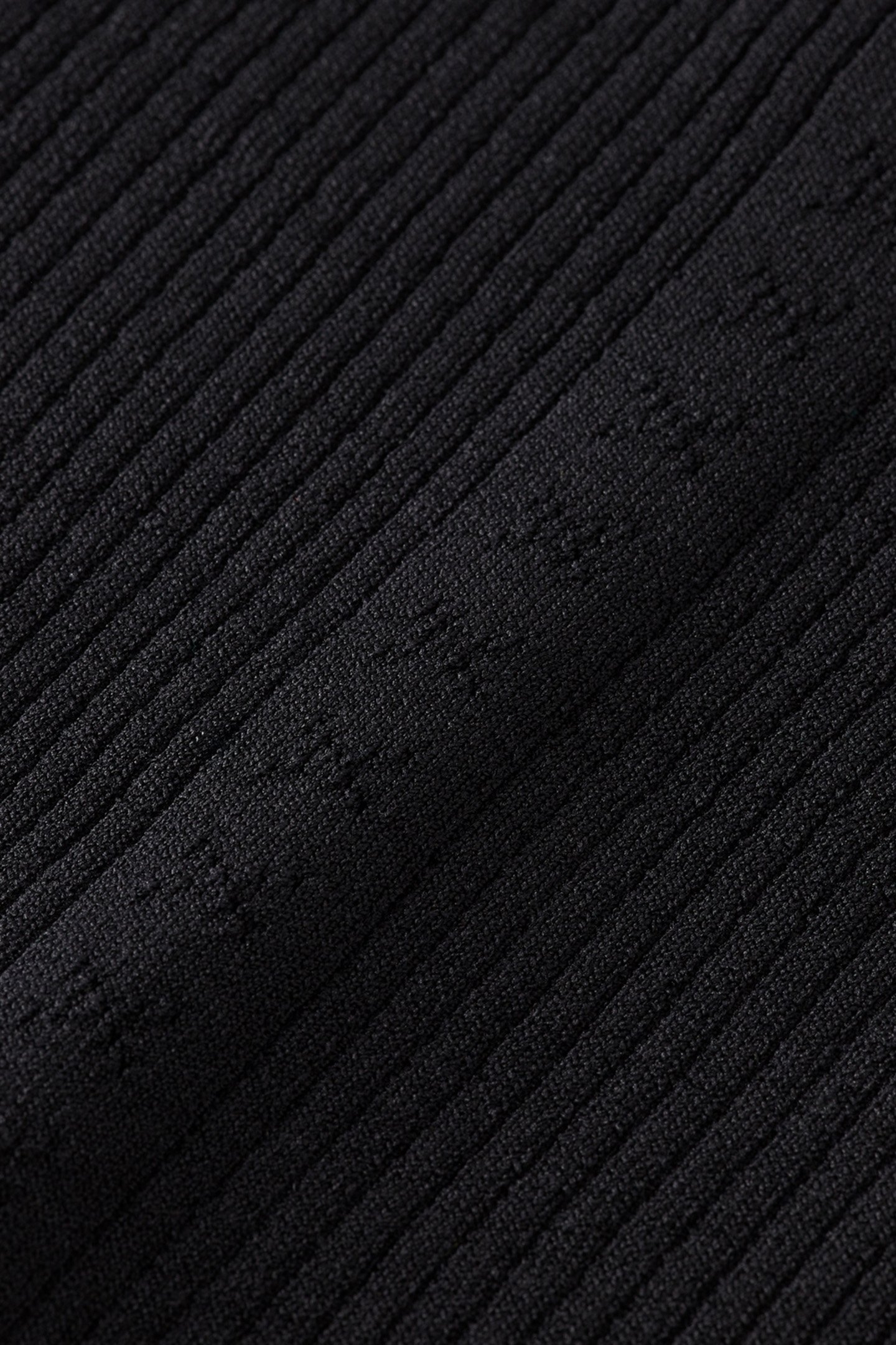 RIBBED FITTED PULLOVER EVENING BLACK 8