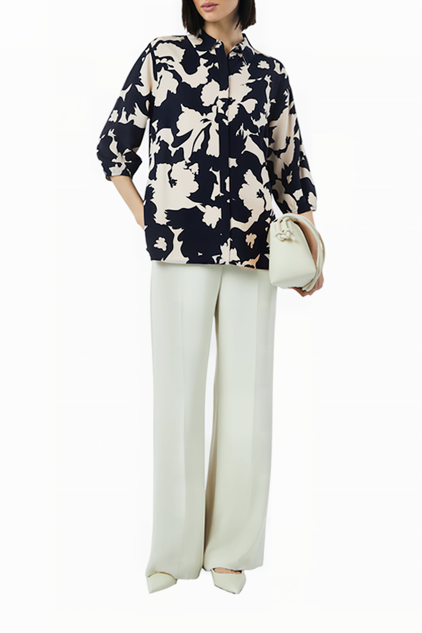 COMMA BLOUSES DARK-BLUE 2