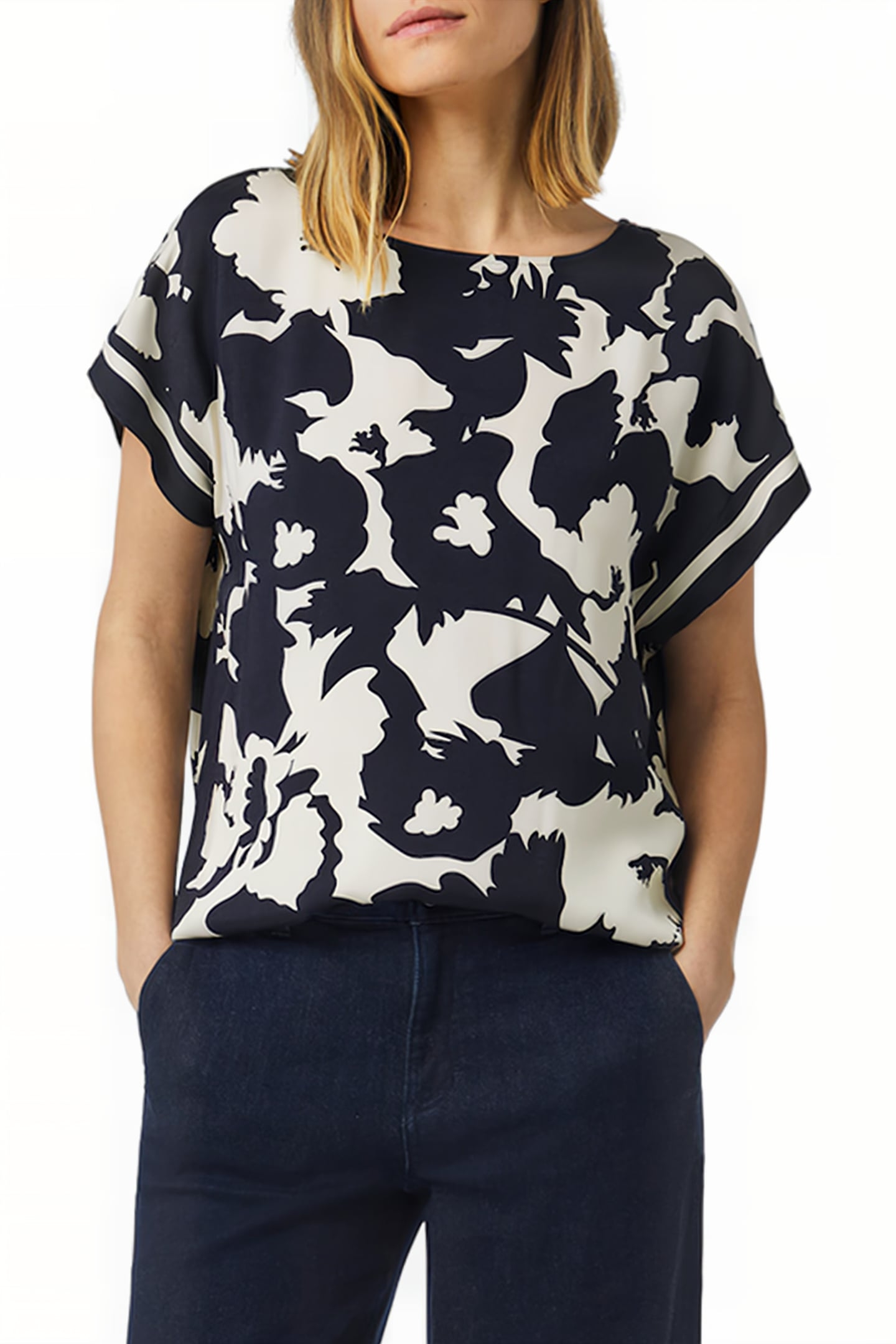 COMMA BLOUSES DARK BLUE 1