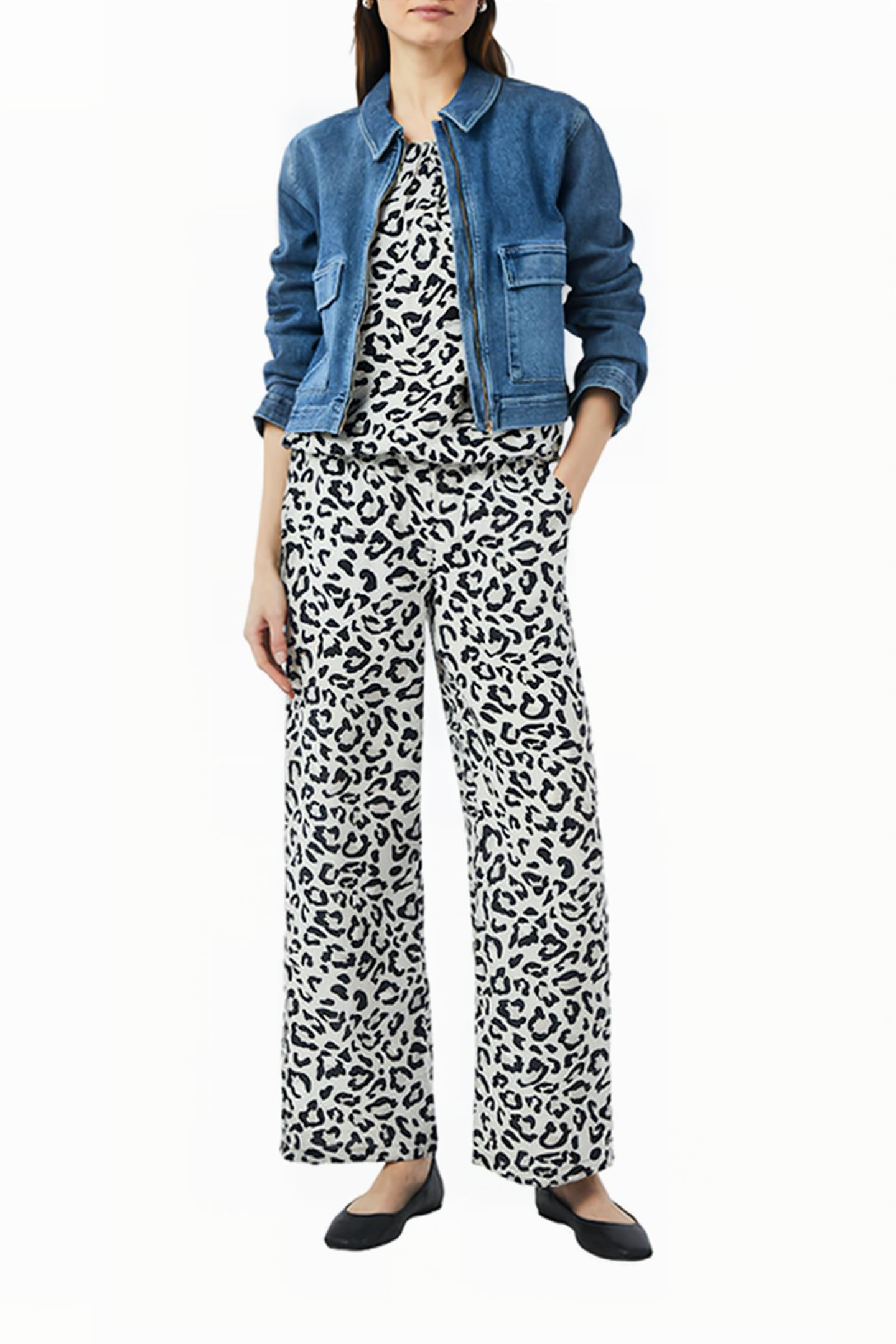 COMMA BLOUSES GREY/BLACK 4