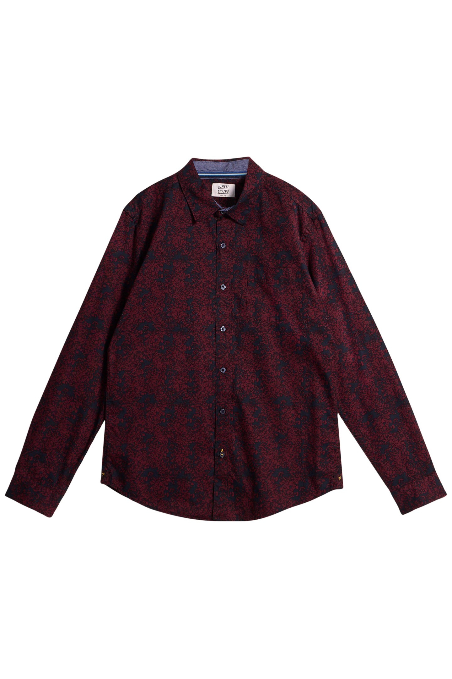 FLORAL WREATH PRINTED SHIRT PLUM PRINT 3