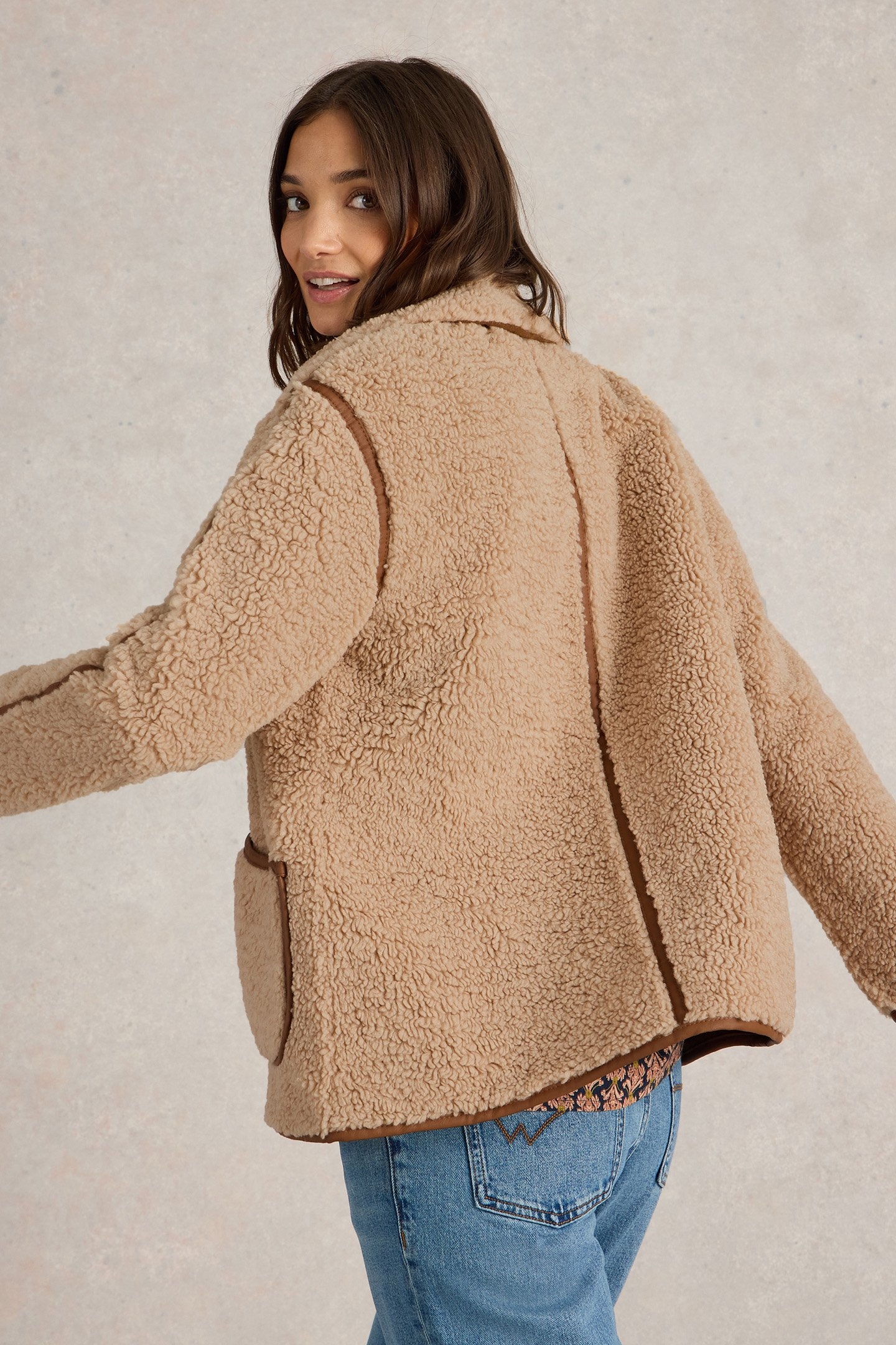 ELM BORG JACKET NATURAL MULTI 4