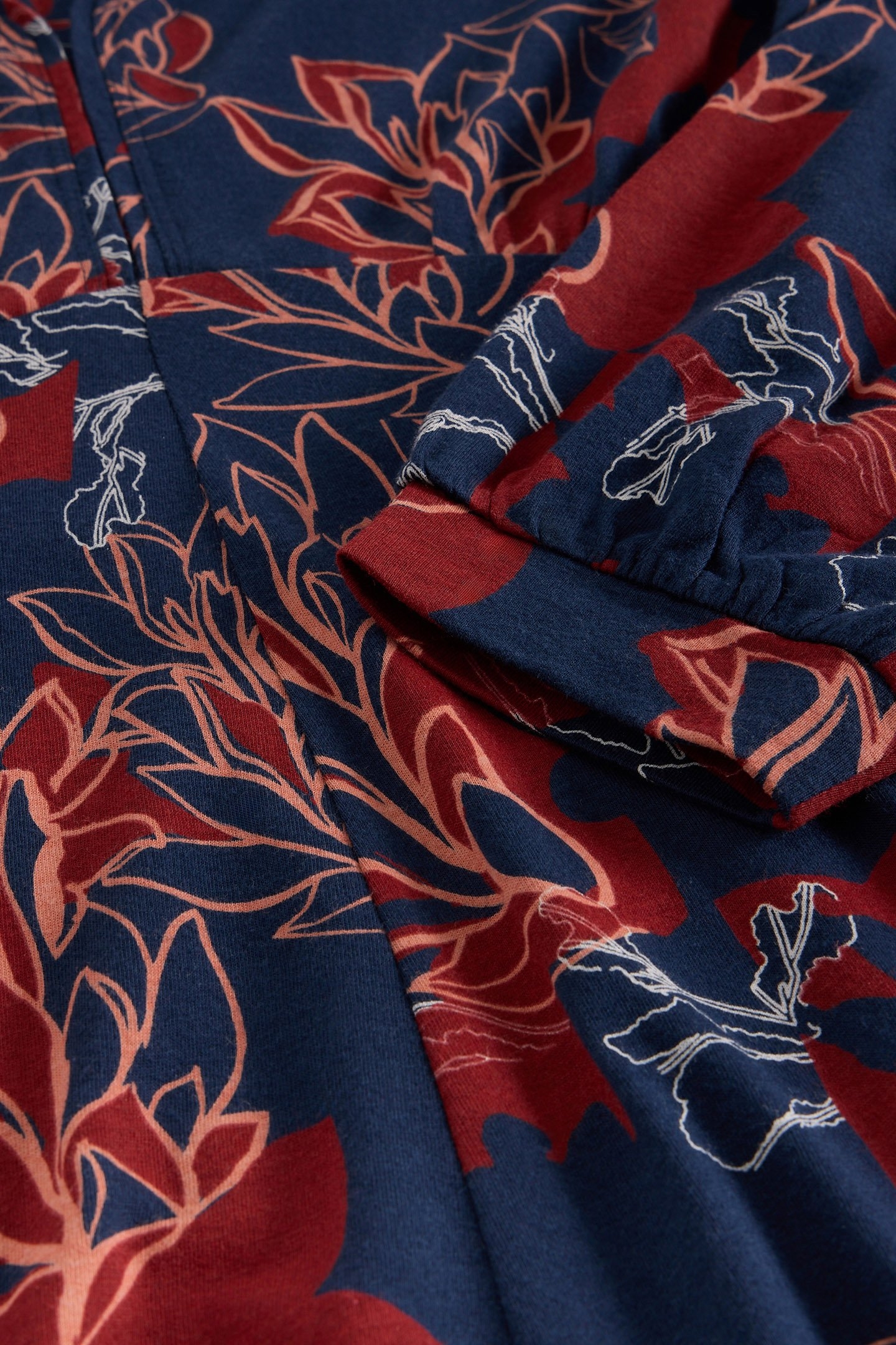 MEGAN JERSEY MIDI DRESS PLUM PRINT 6