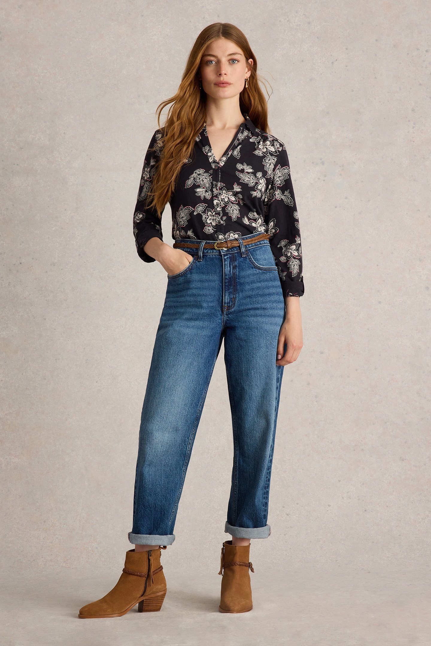 ANNIE JERSEY SHIRT BLACK MULTI 3