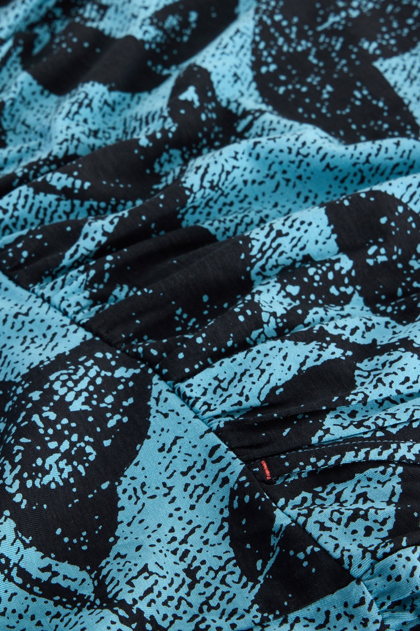 EVERLY JERSEY SHIRT DRESS BLUE PRINT 6