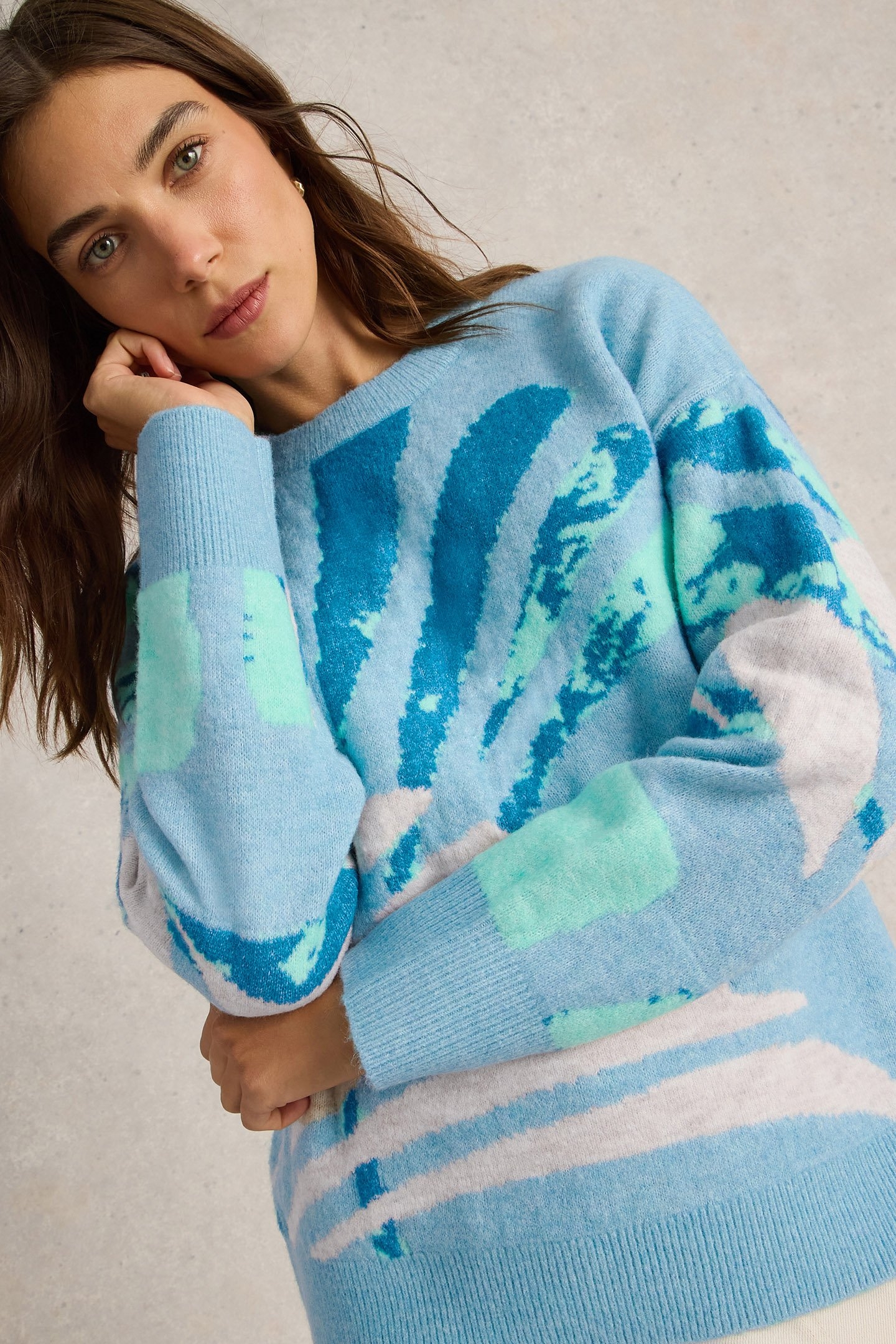 LOUISA JUMPER BLUE MULTI 4