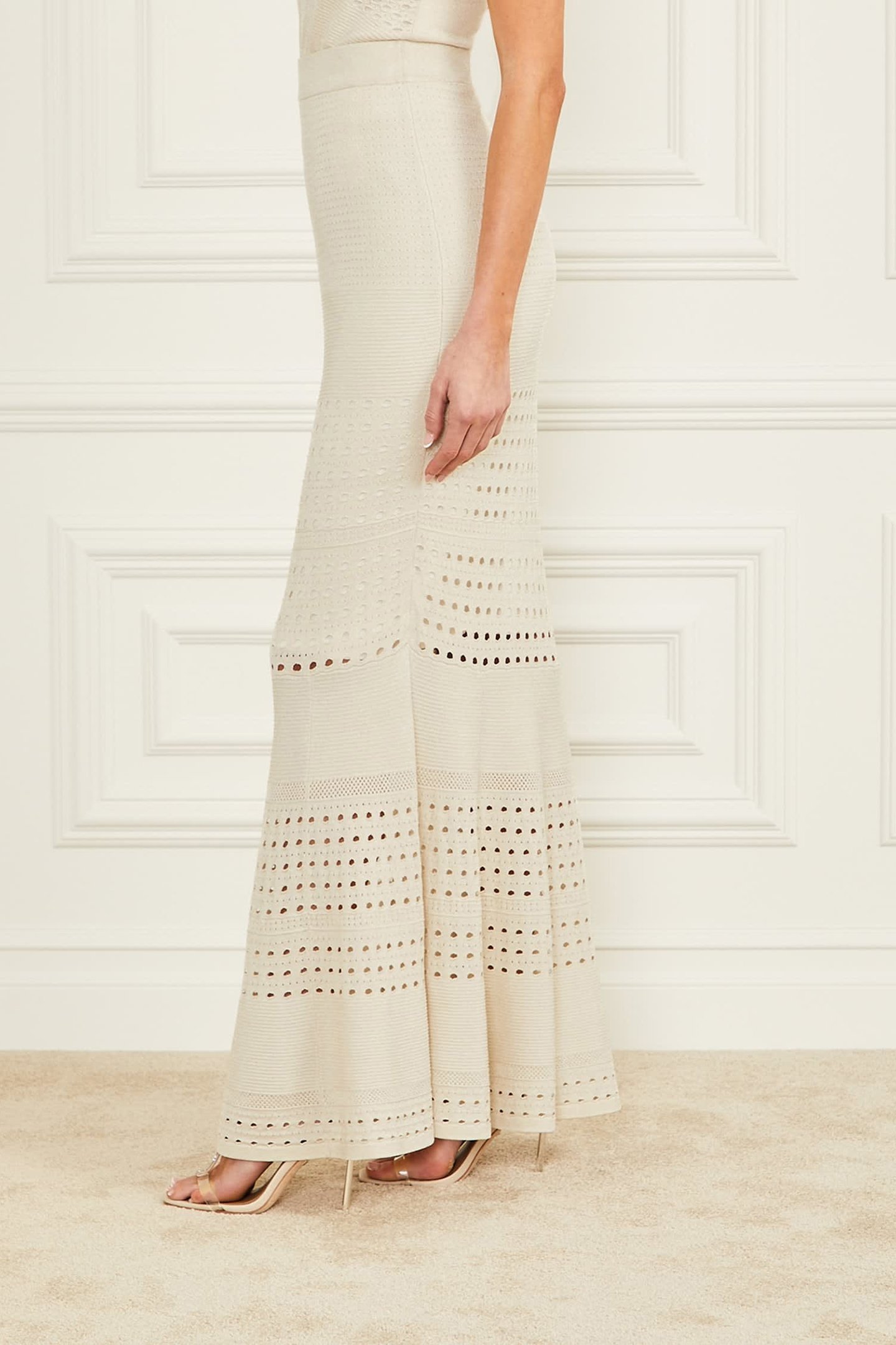 HENLEY LONG SKIRT PALE PEARL MULTI 5