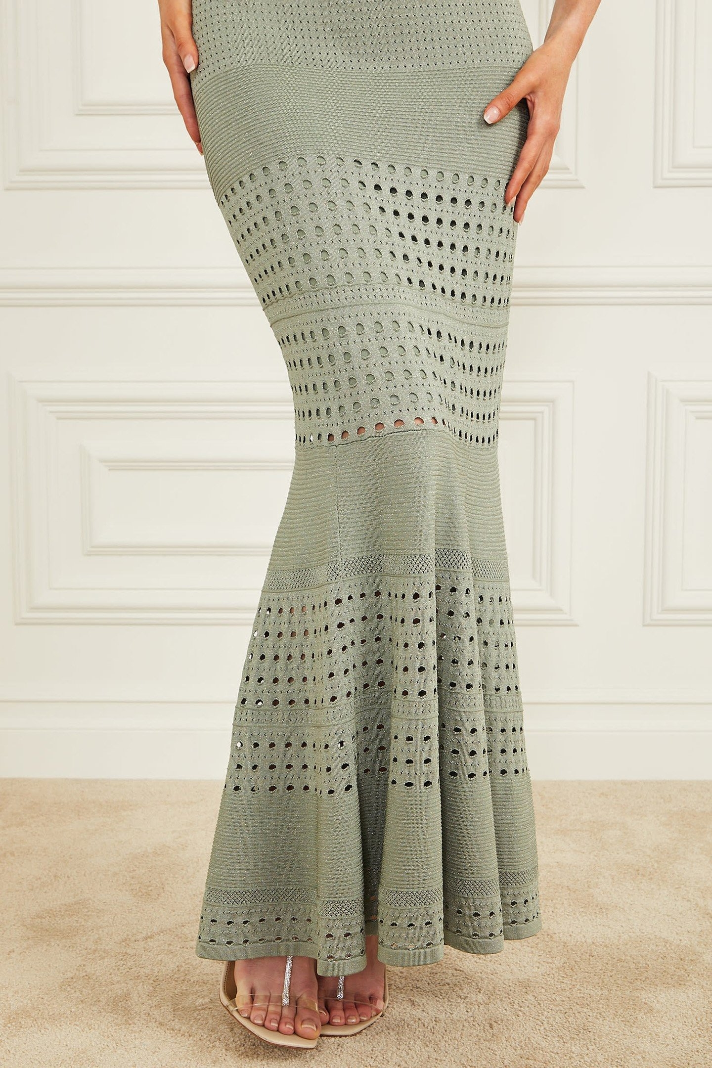 HENLEY LONG SKIRT MALIBU SAGE MULTI 6