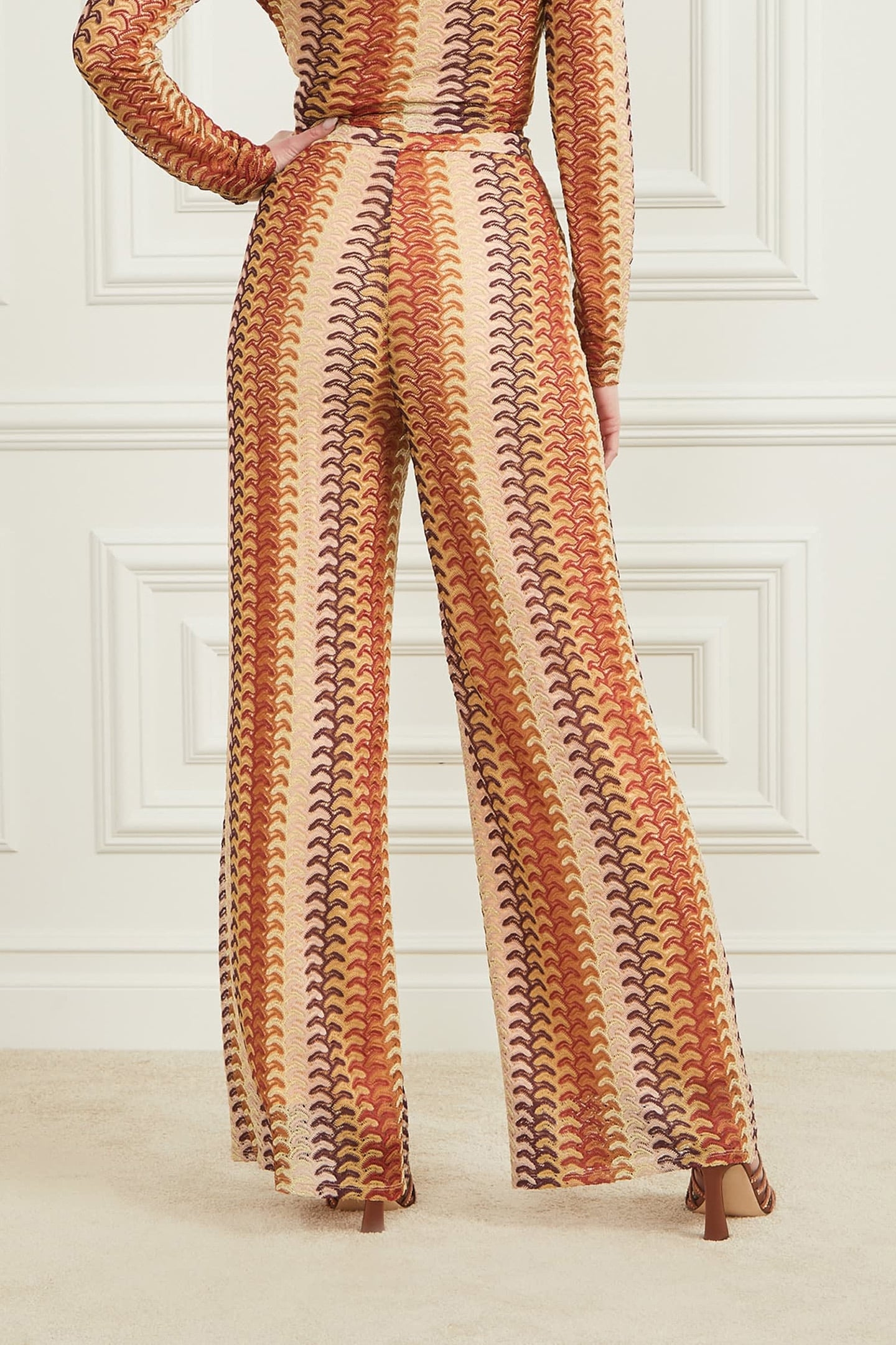 MARCIANO BY GUESS AUTUMN FEARNE PANT RUST BROWN MULTI 2