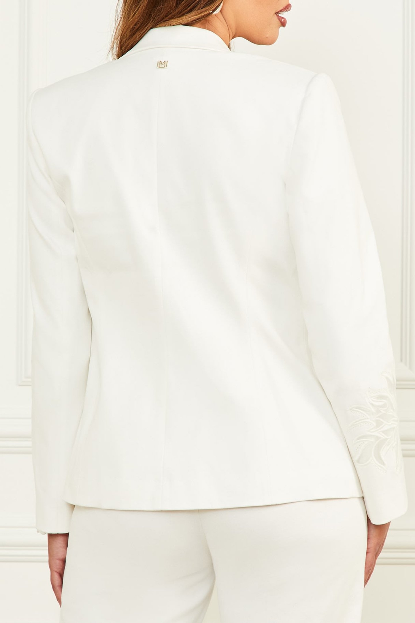 MARCIANO BY GUESS GLAM DE FLEUR BLAZER PALE PEARL 2