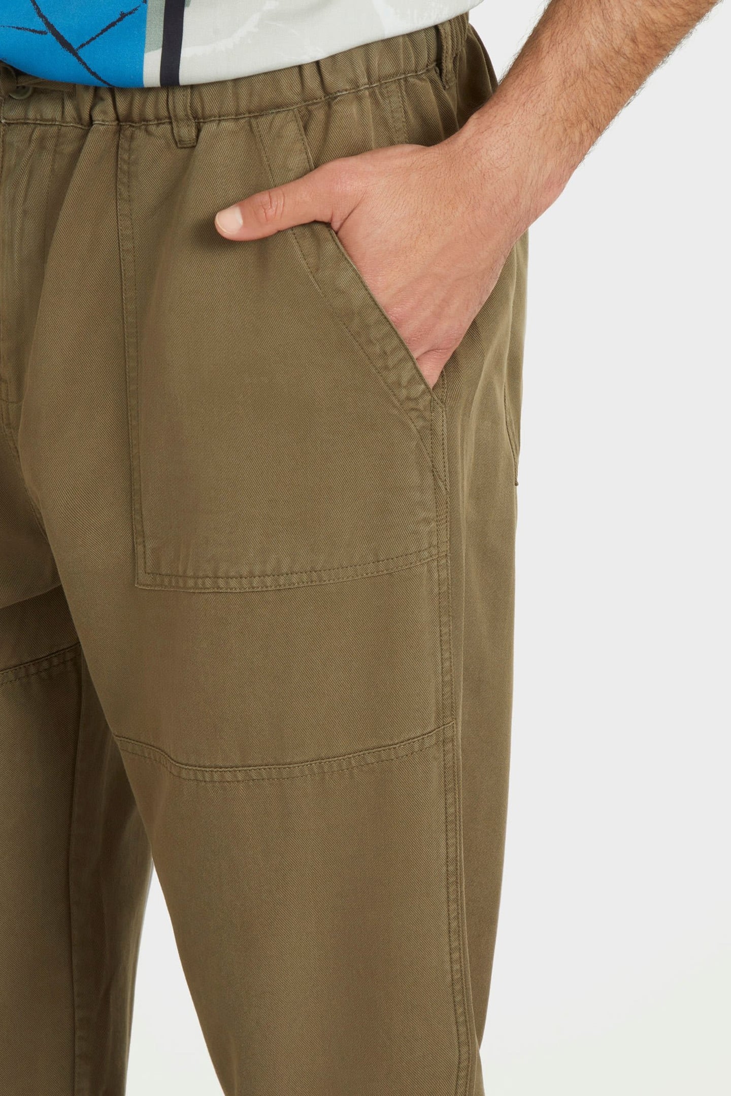 GUESS ECO BOWIE DRAW CORD PANT OAK TREE MULTI 5