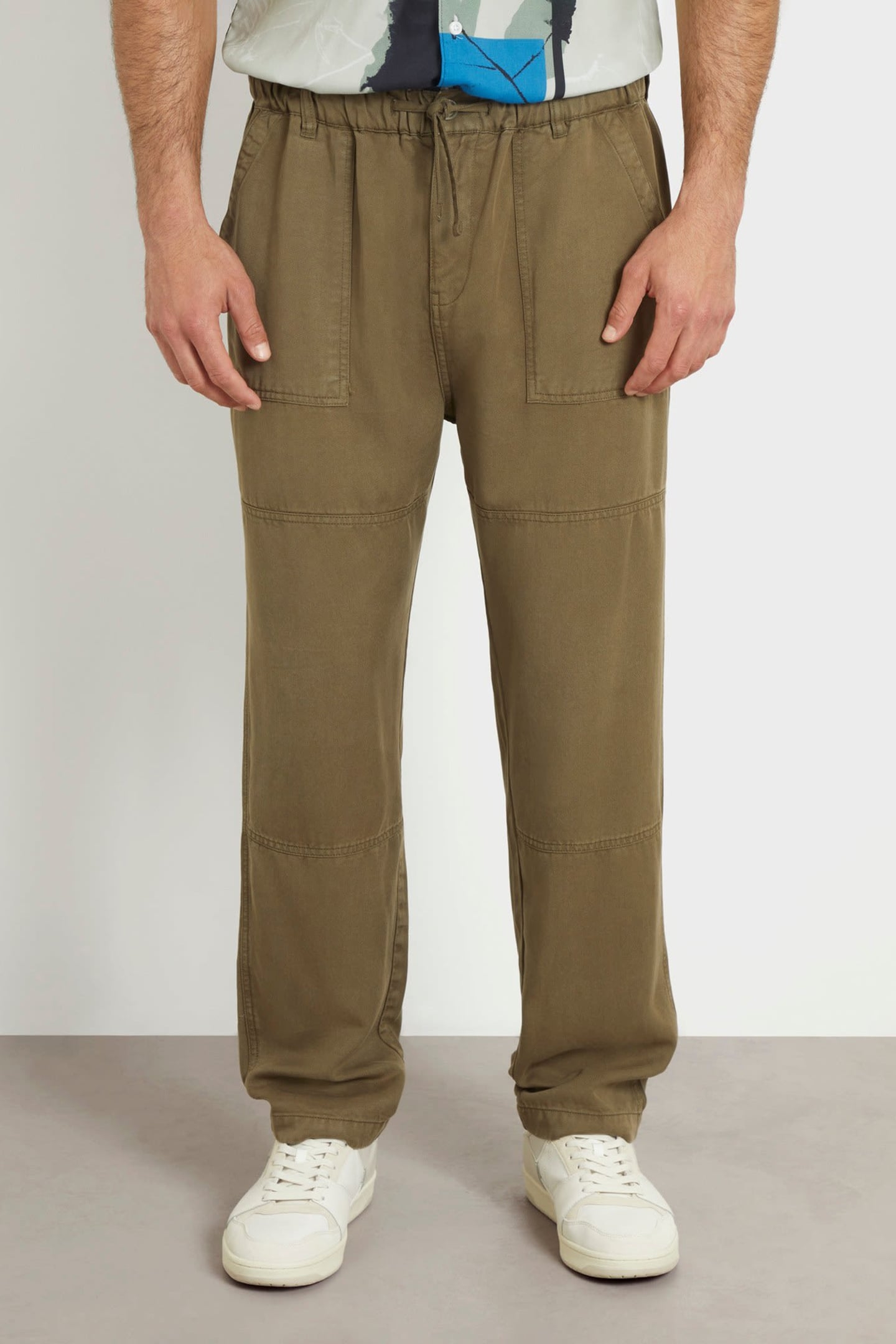 GUESS ECO BOWIE DRAW CORD PANT OAK TREE MULTI 1