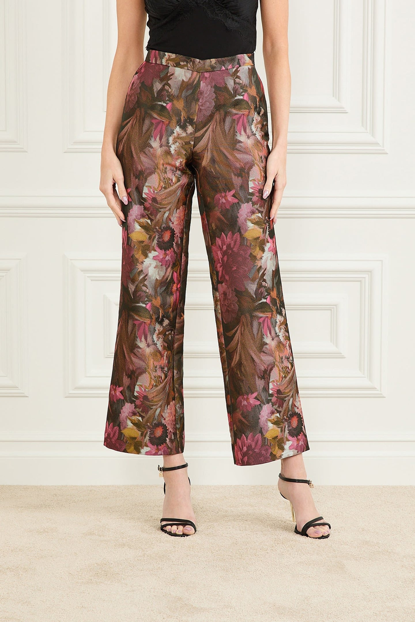 MARCIANO BY GUESS KATE PANT WILDWOOD JACQUARD 1