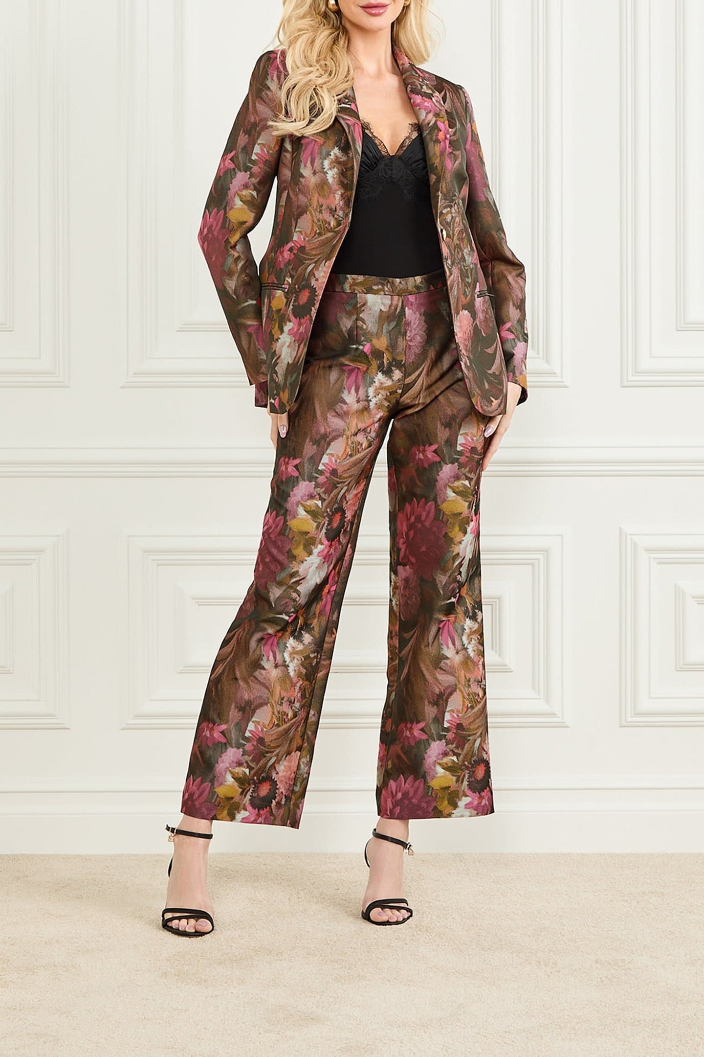 MARCIANO BY GUESS KATE PANT WILDWOOD JACQUARD 3