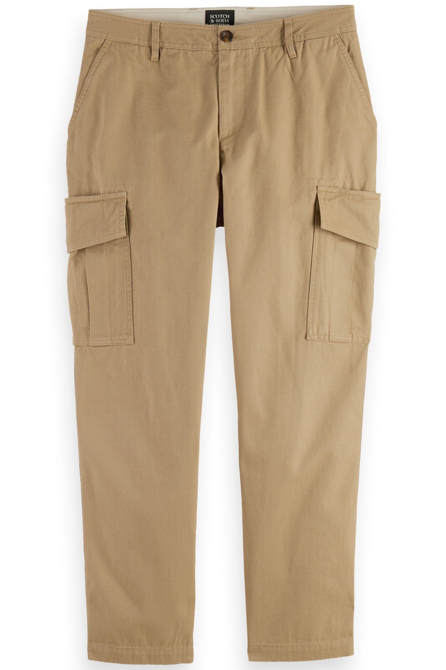 LOOSE TAPERED COTTON-TWILL CARGO PANT DESERT SAND 4