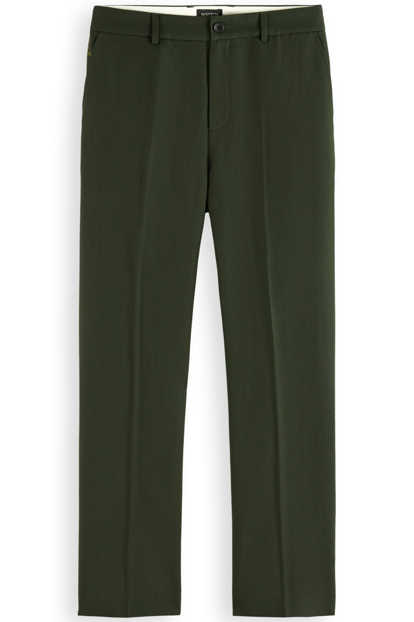 RELAXED STRAIGHT FIT WOOL-BLEND CHINO HERITAGE GREEN 1