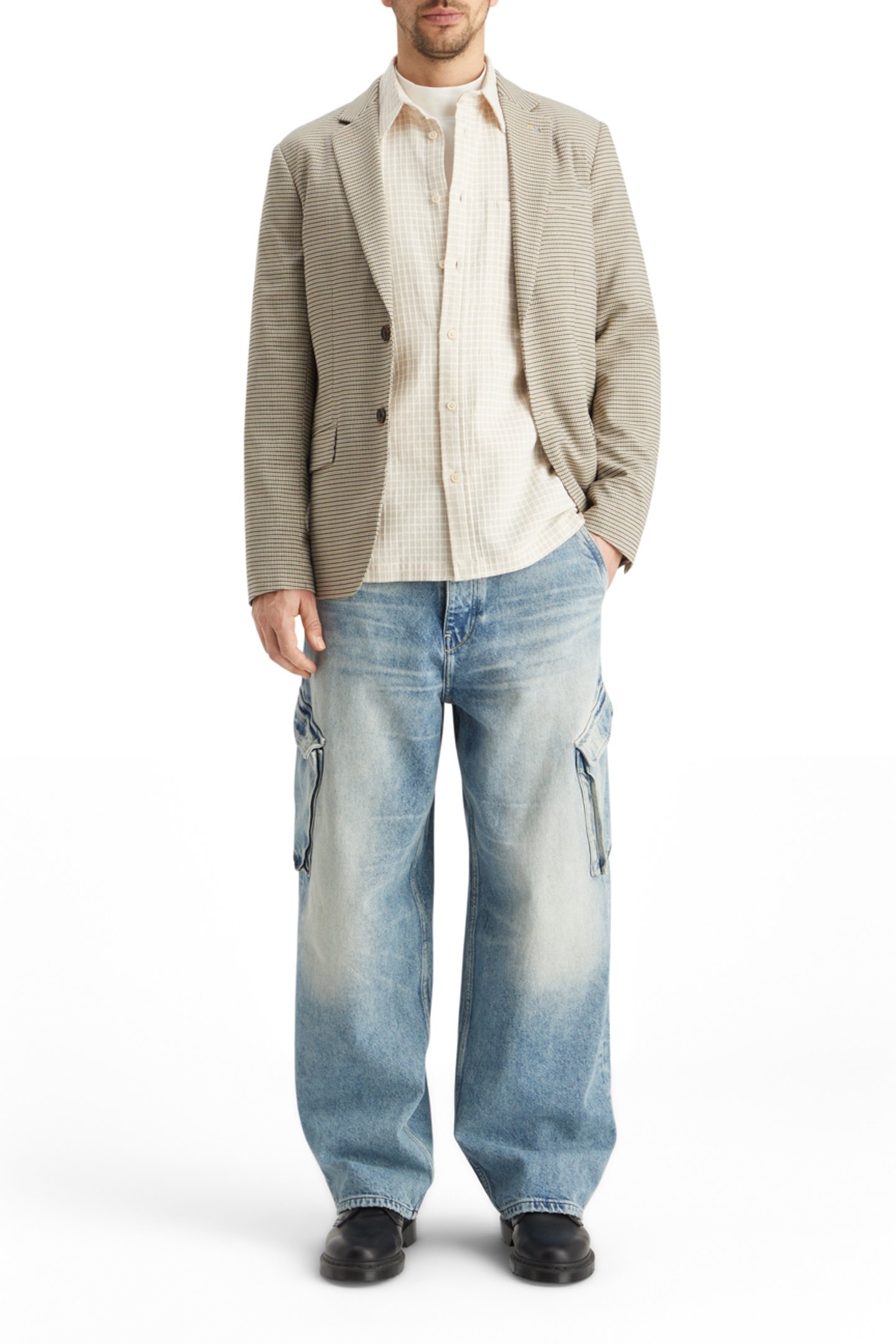 THE DAZE WIDE LEG CARGO JEANS - ROLLING ROAD 3