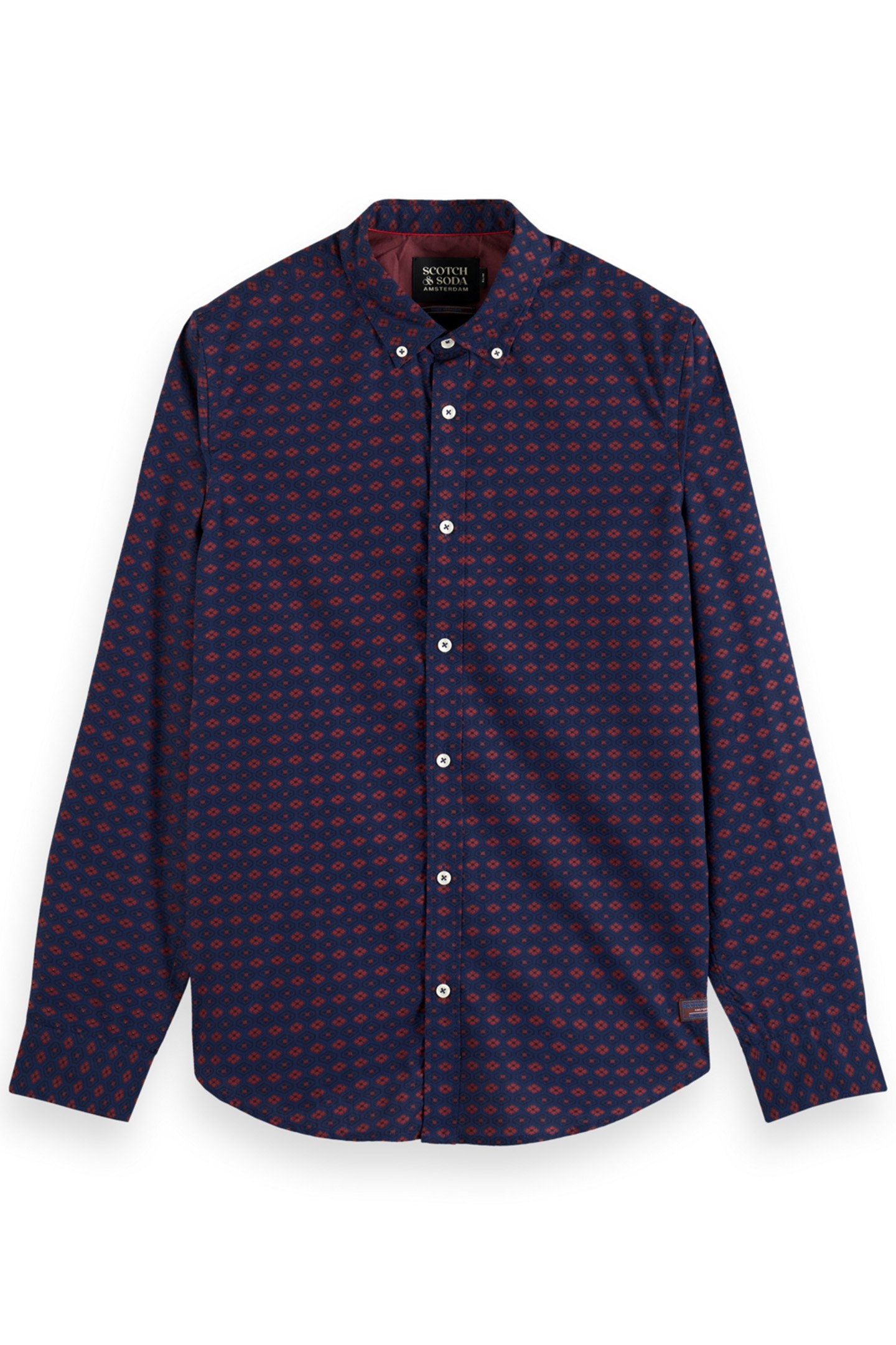 SLIM FIT DITSY AOP SHIRT NIGHT BOOKCOVER DITSY 4