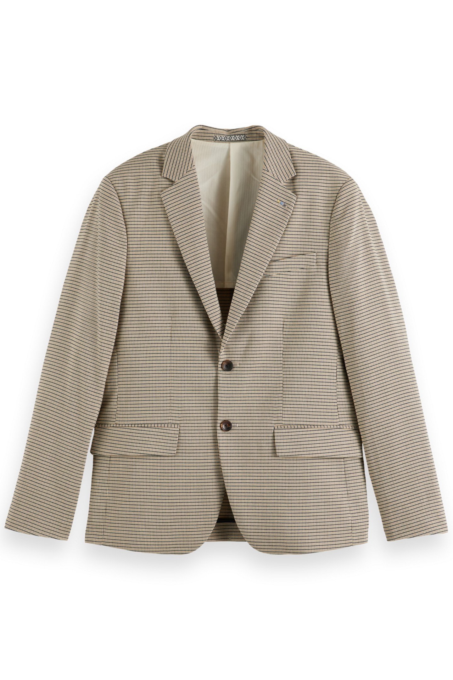 SINGLE BREASTED YARN-DYED BLAZER ANTRA OFFWHITE MINI CHECK 4