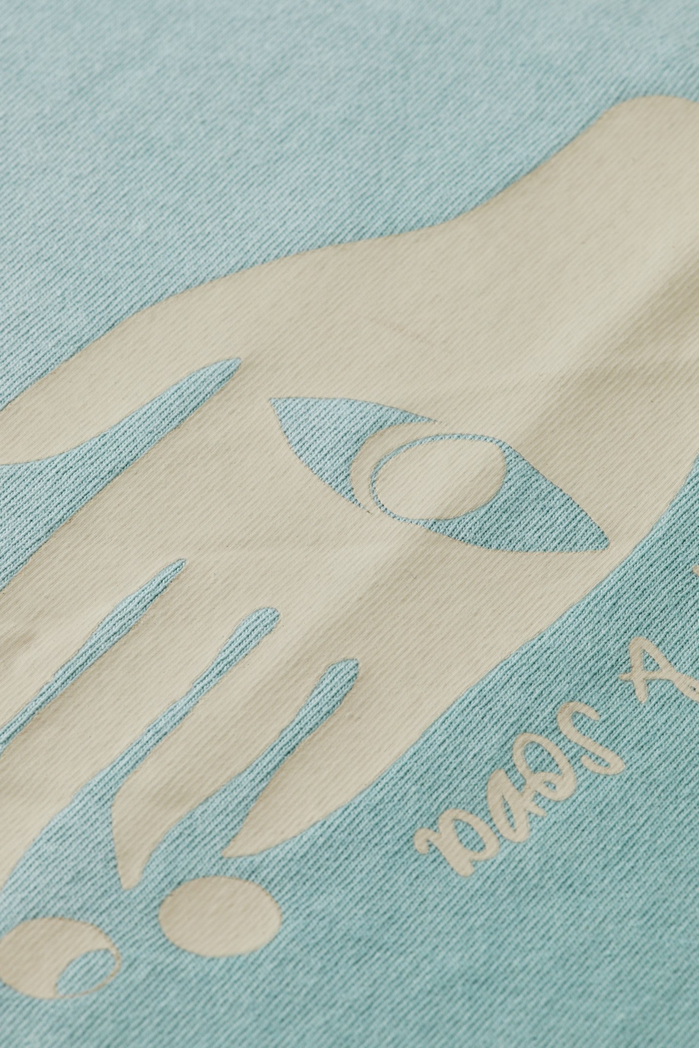 GARMENT DYED FRONT BACK ARTWORK T-SHIRT PACIFIC BLUE 3