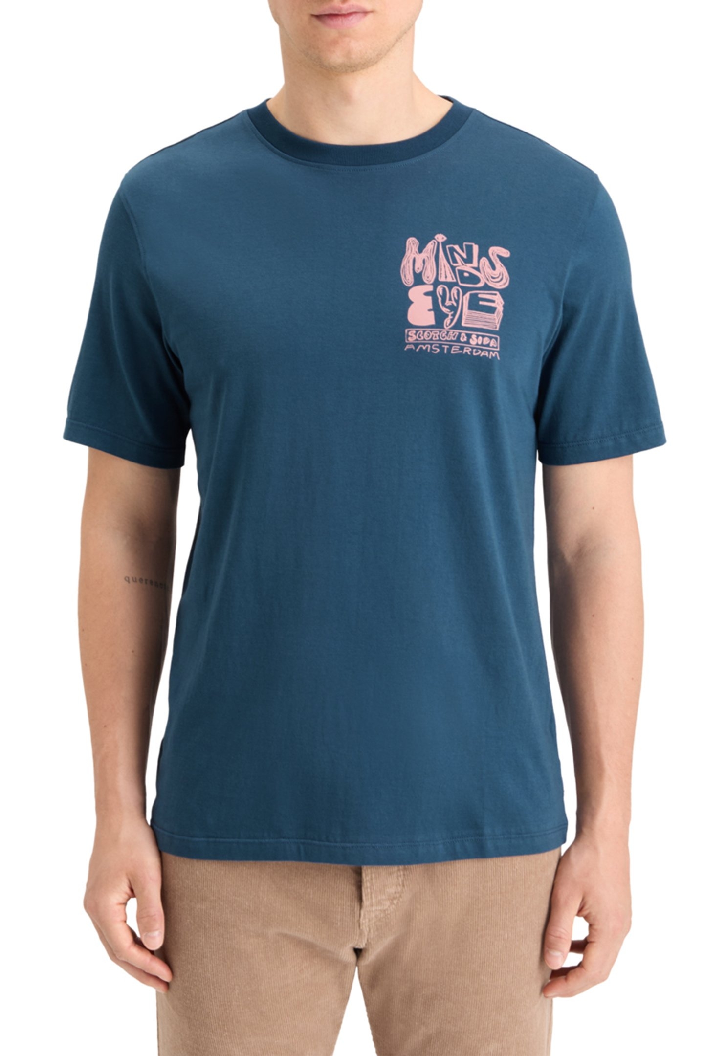 CHEST ARTWORK T-SHIRT HERITAGE BLUE 1