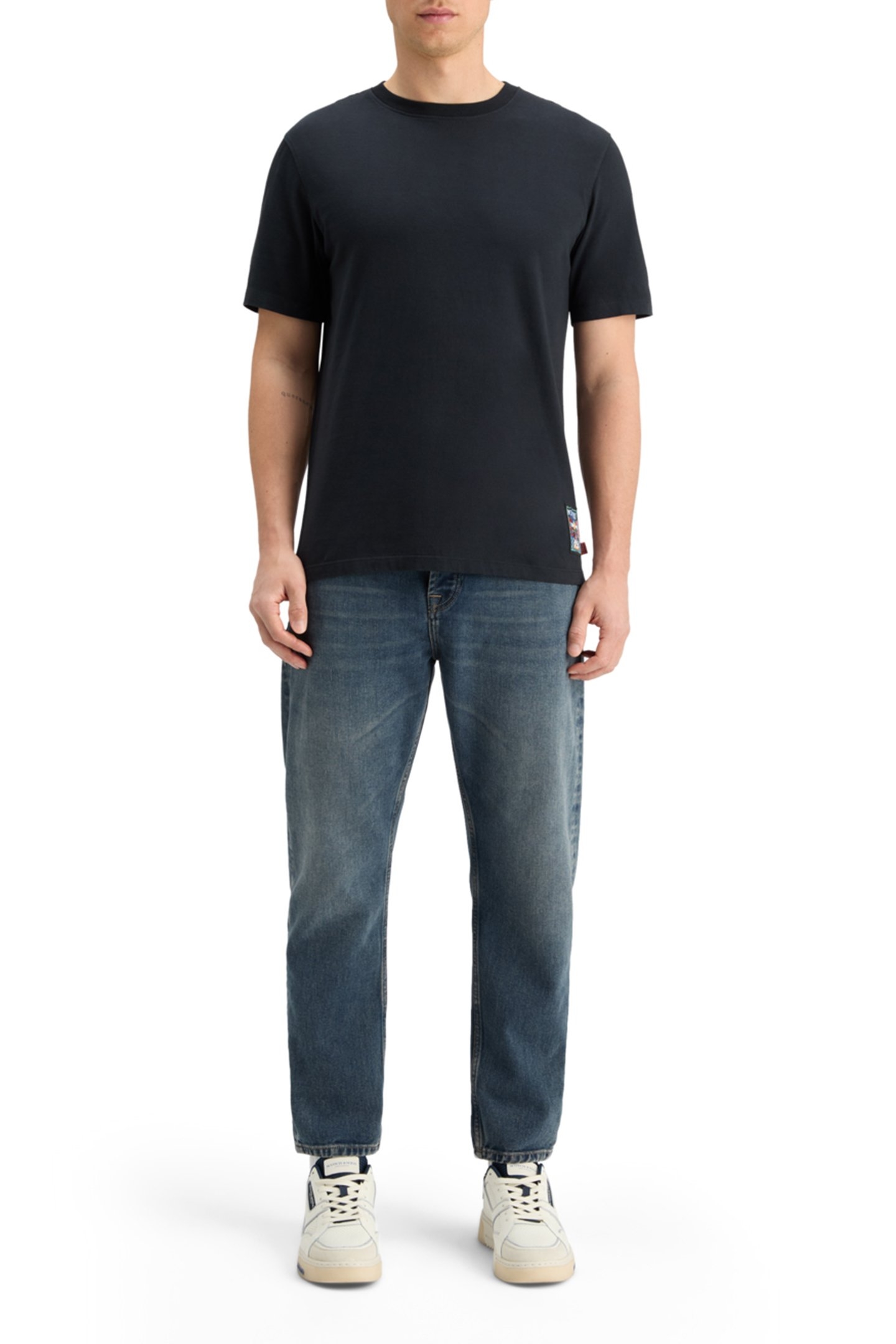 REGULAR FIT FRONT BACK ARTWORK T-SHIRT BLACK 3