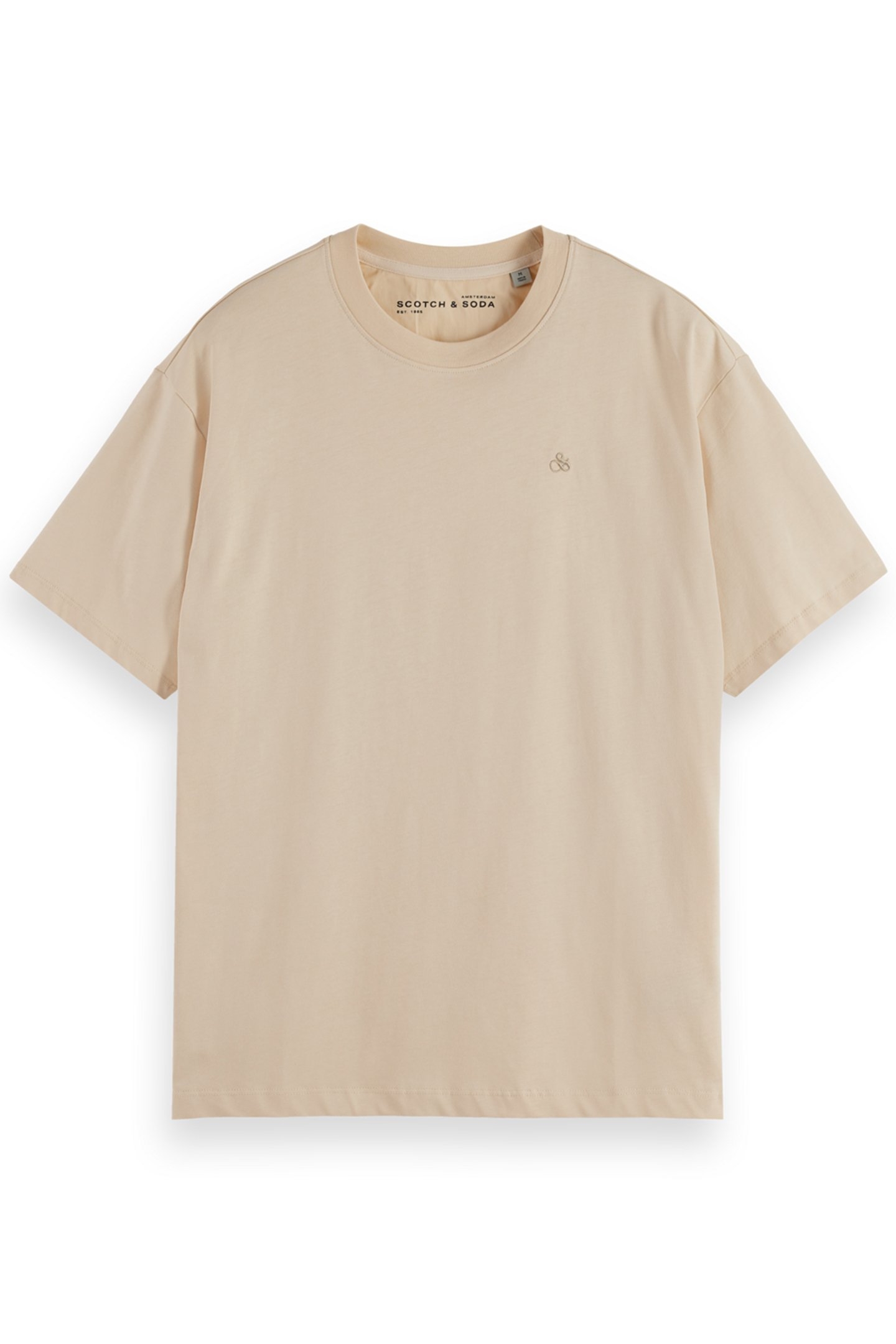 ESSENTIAL REGULAR FIT LOGO T-SHIRT PARCHMENT 4