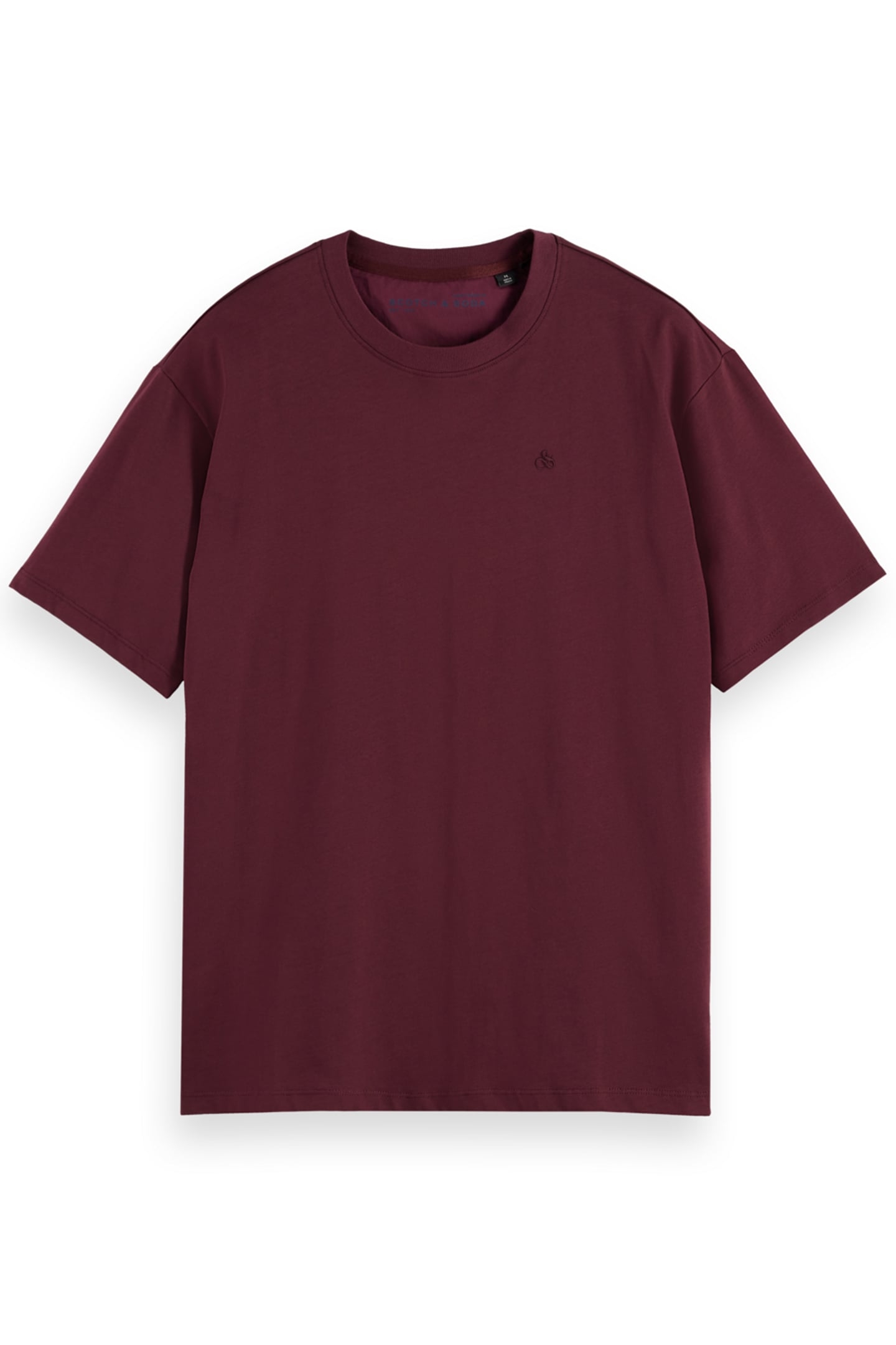 ESSENTIAL REGULAR FIT LOGO T-SHIRT DARK GRAPE 4