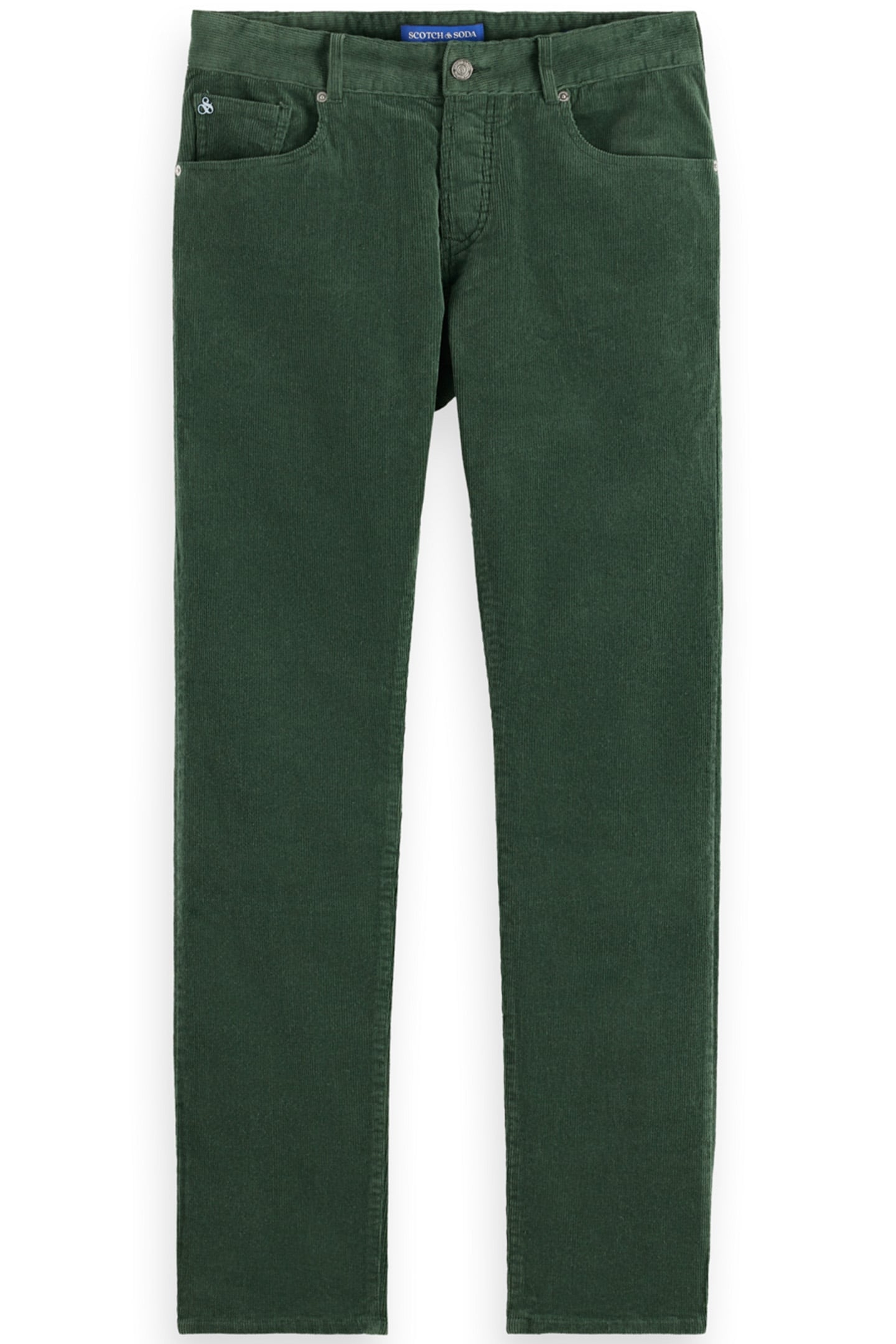 RALSTON 5 POCKET CORDUROY CHINO PINE GREEN 4