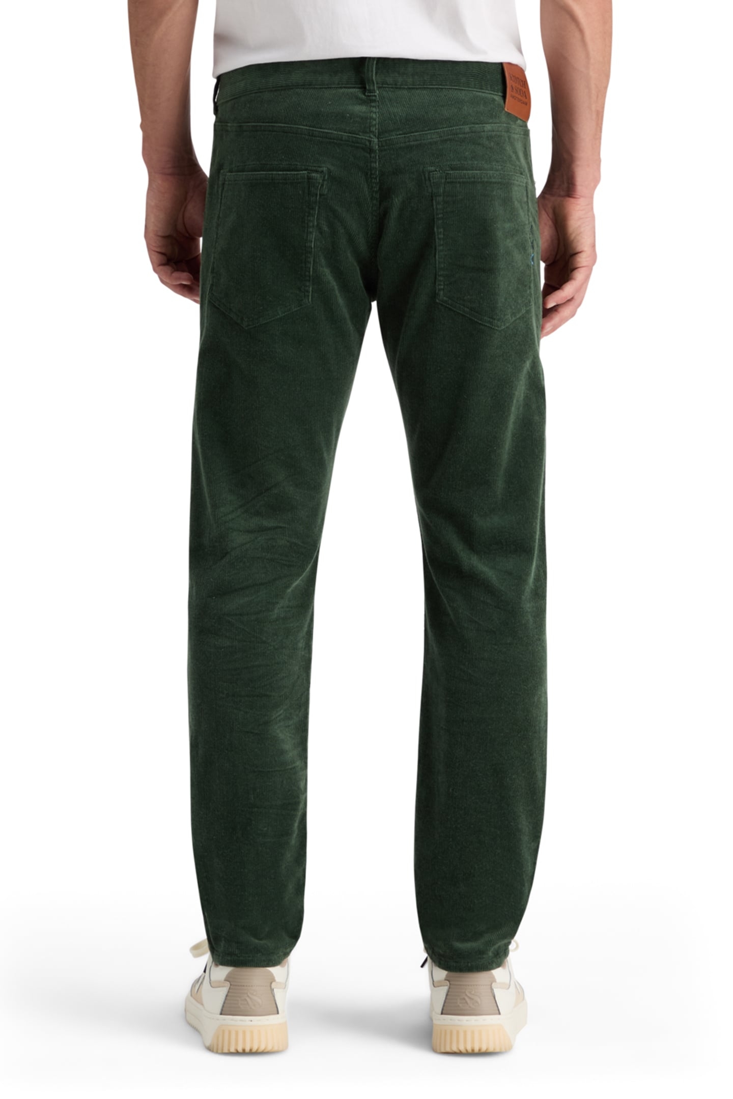 RALSTON 5 POCKET CORDUROY CHINO PINE GREEN 2