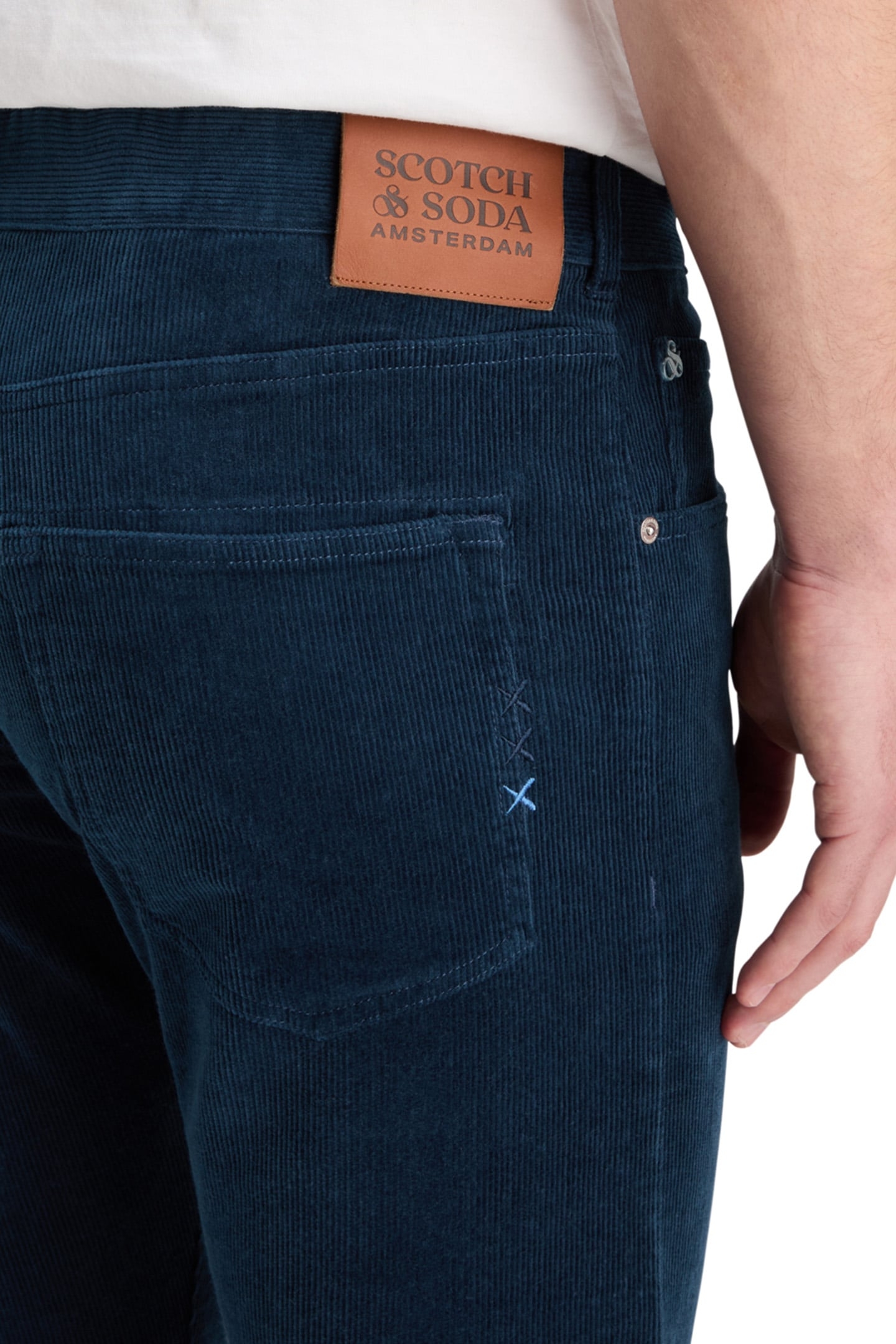 RALSTON 5 POCKET CORDUROY CHINO HERITAGE BLUE 8