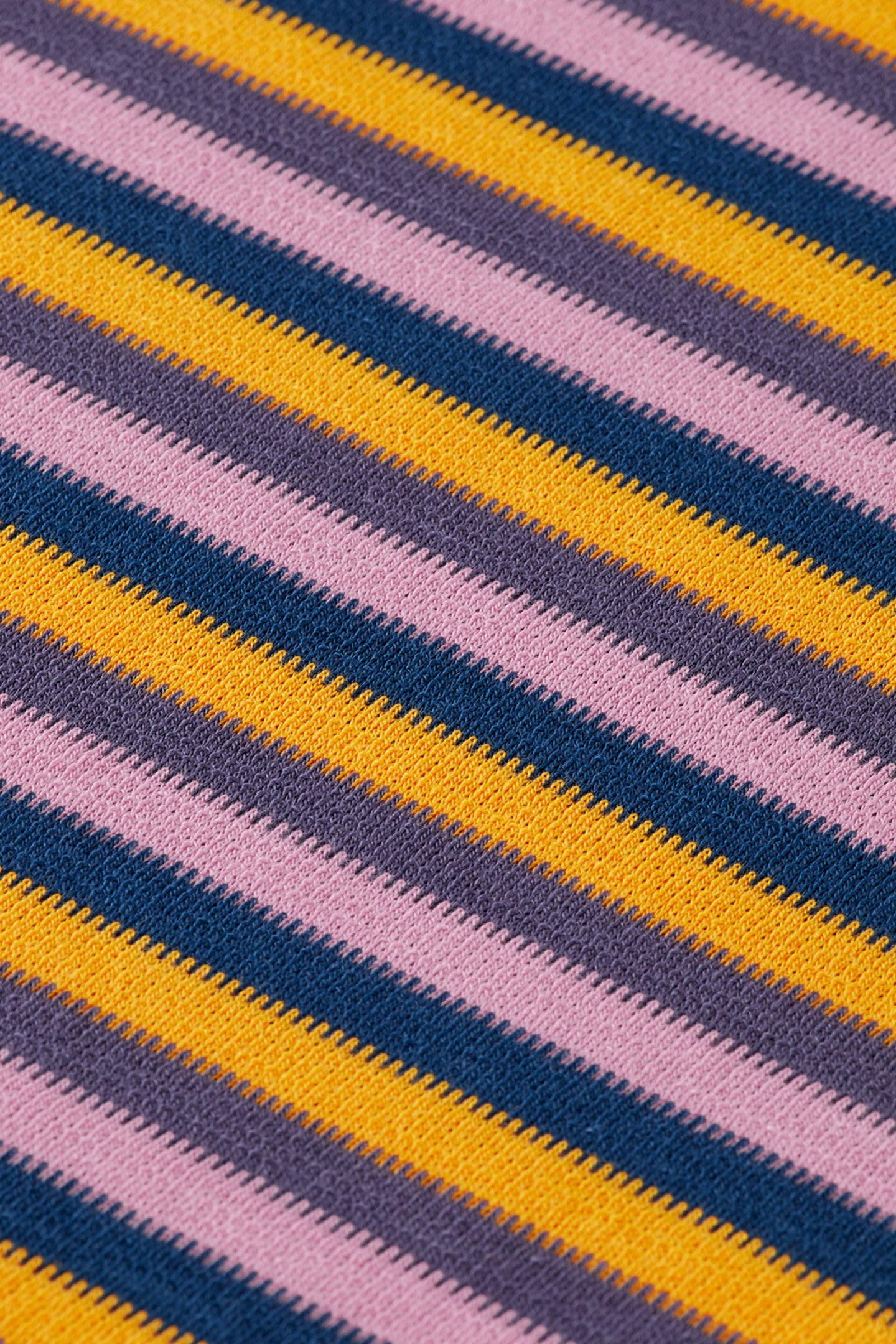 RELAXED FIT STRUCTURE STRIPE T-SHIRT PINK BLUE MULTI STRIPE 3