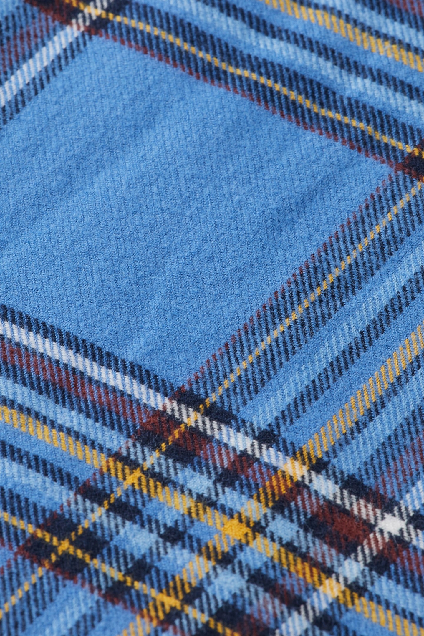 REGULAR FIT MULTICOLOURED FLANNEL CHECK SHIRT BLUE CHECK 3