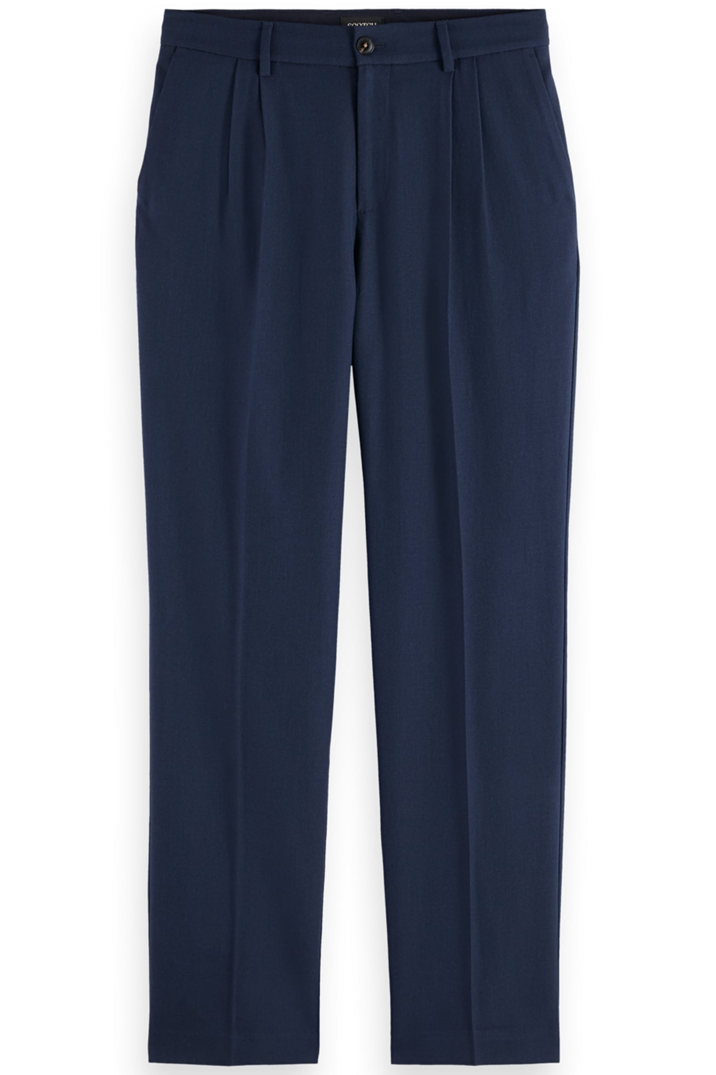 RELAXED STRAIGHT FIT PLEATED WOOL BLEND CHINO NIGHT 4