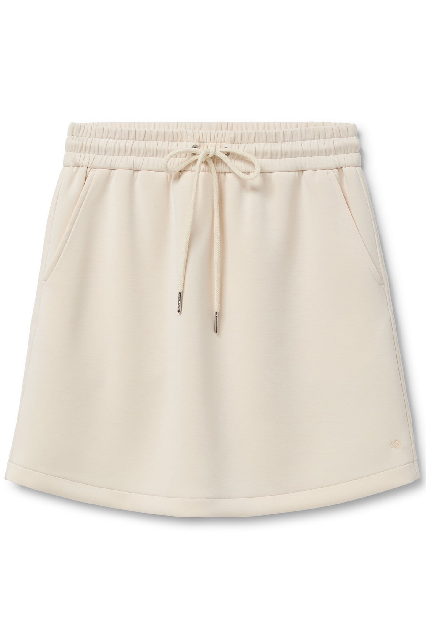 ELASTIC WAIST SKIRT WHITE CAP GREY 3