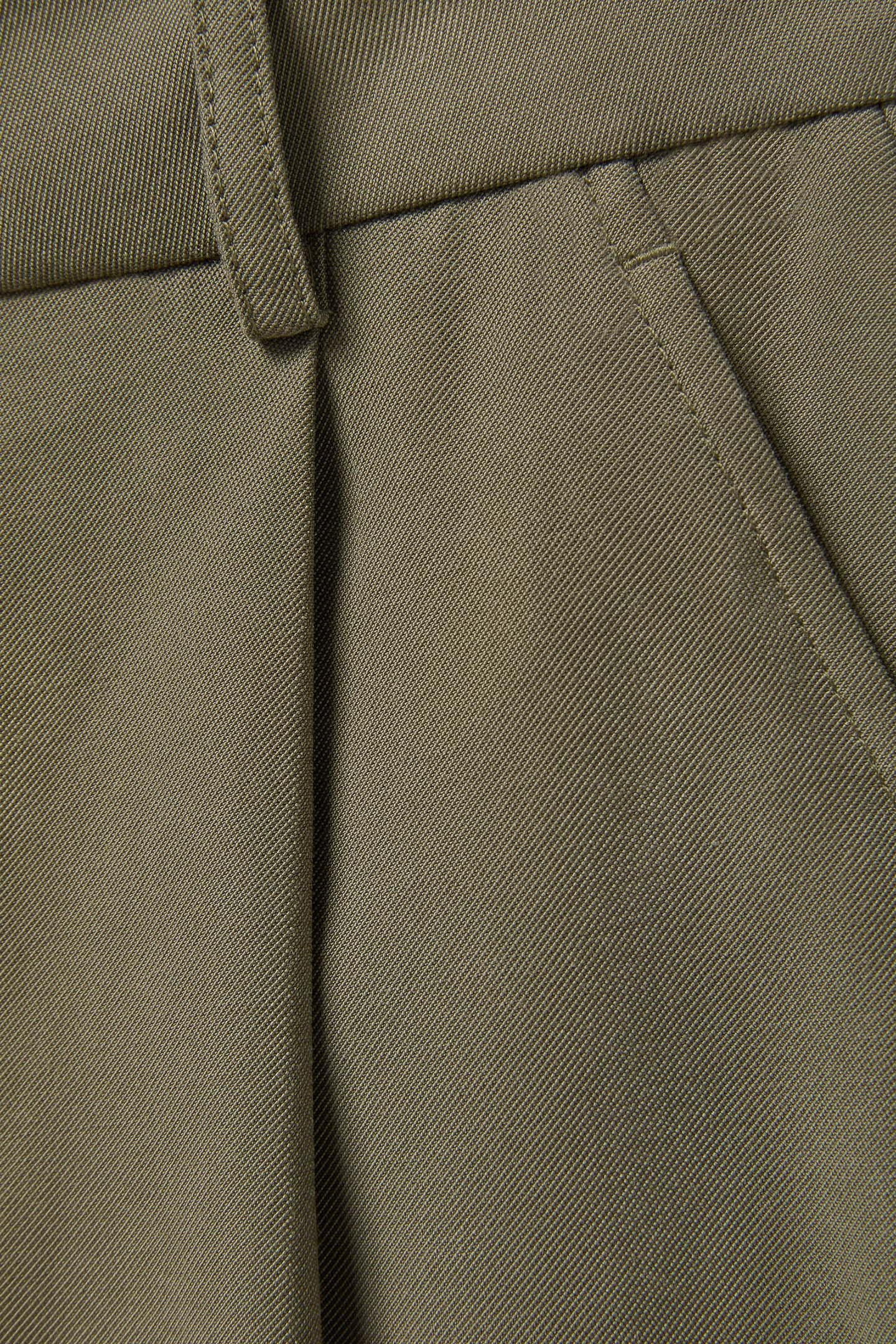 TAILORED PLEAT SHORTS DUSKY OLIVE 6