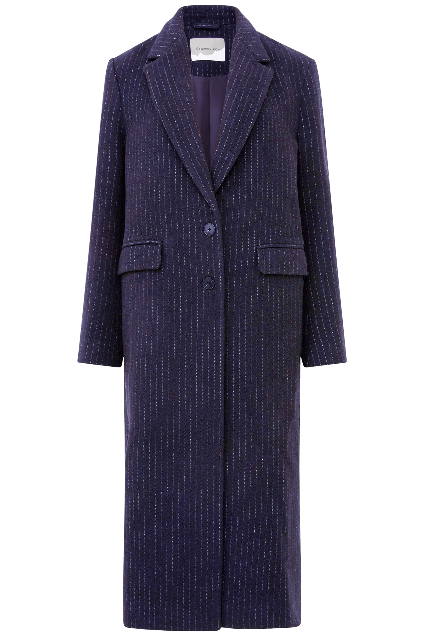 ARLANA PIN STRIPE COAT NAVY AND GREY 3