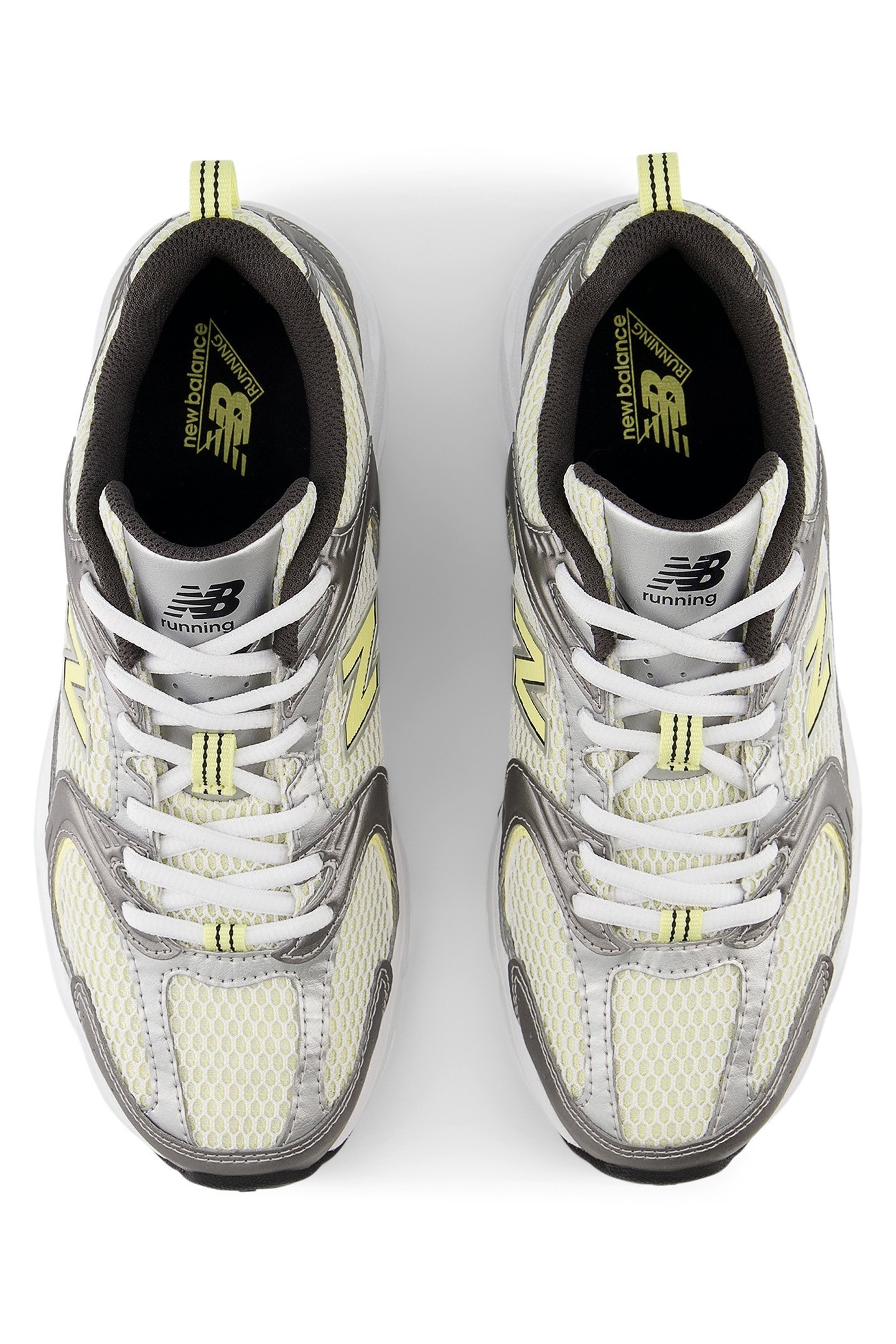 U530ADG SNEAKERS IN SILVER METALLIC & YELLOW 3