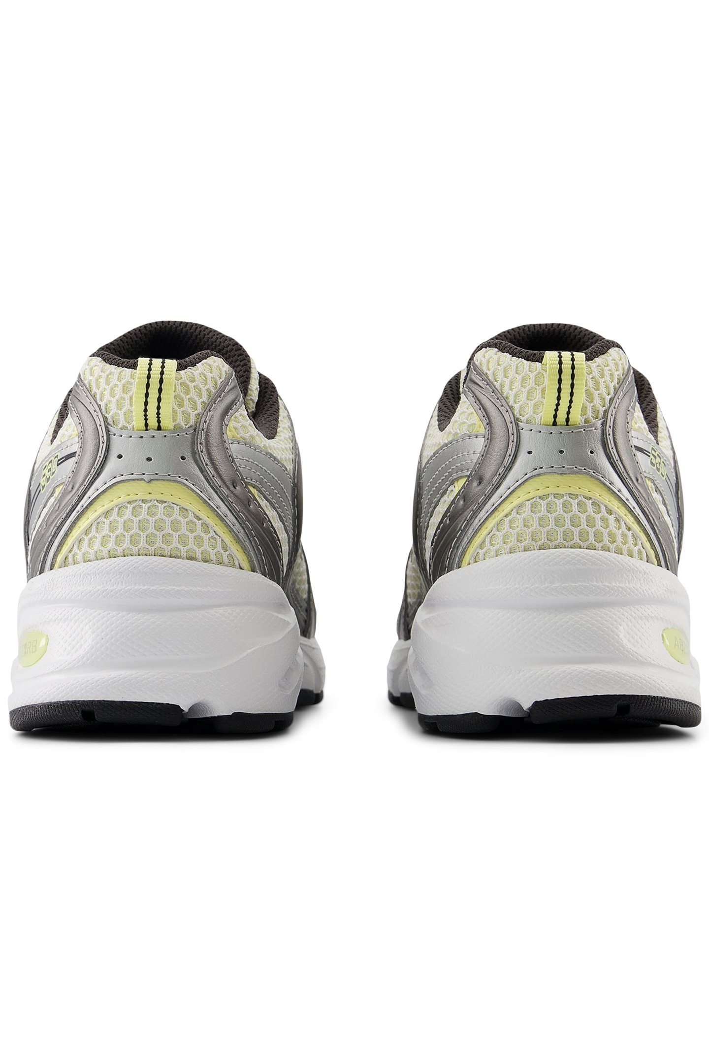 U530ADG SNEAKERS IN SILVER METALLIC & YELLOW 4