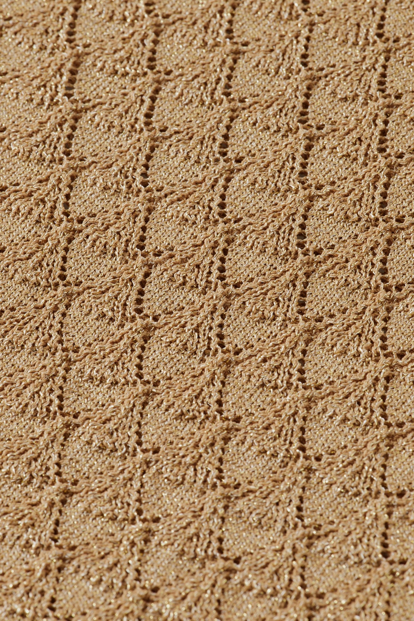 METALLIC POINTELLE KNITTED TANK GOLD 8