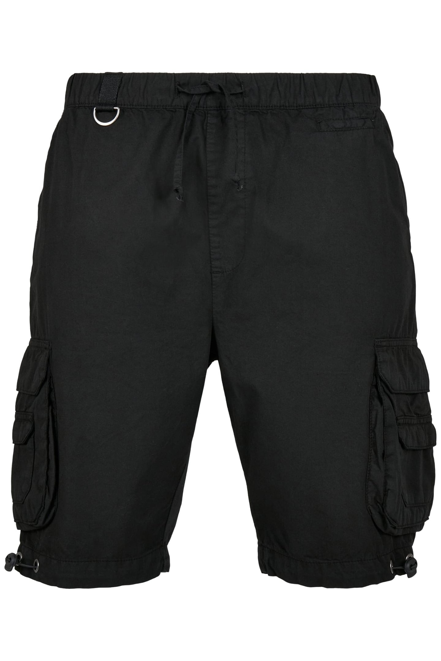DOUBLE POCKET CARGO SHORTS BLACK 1