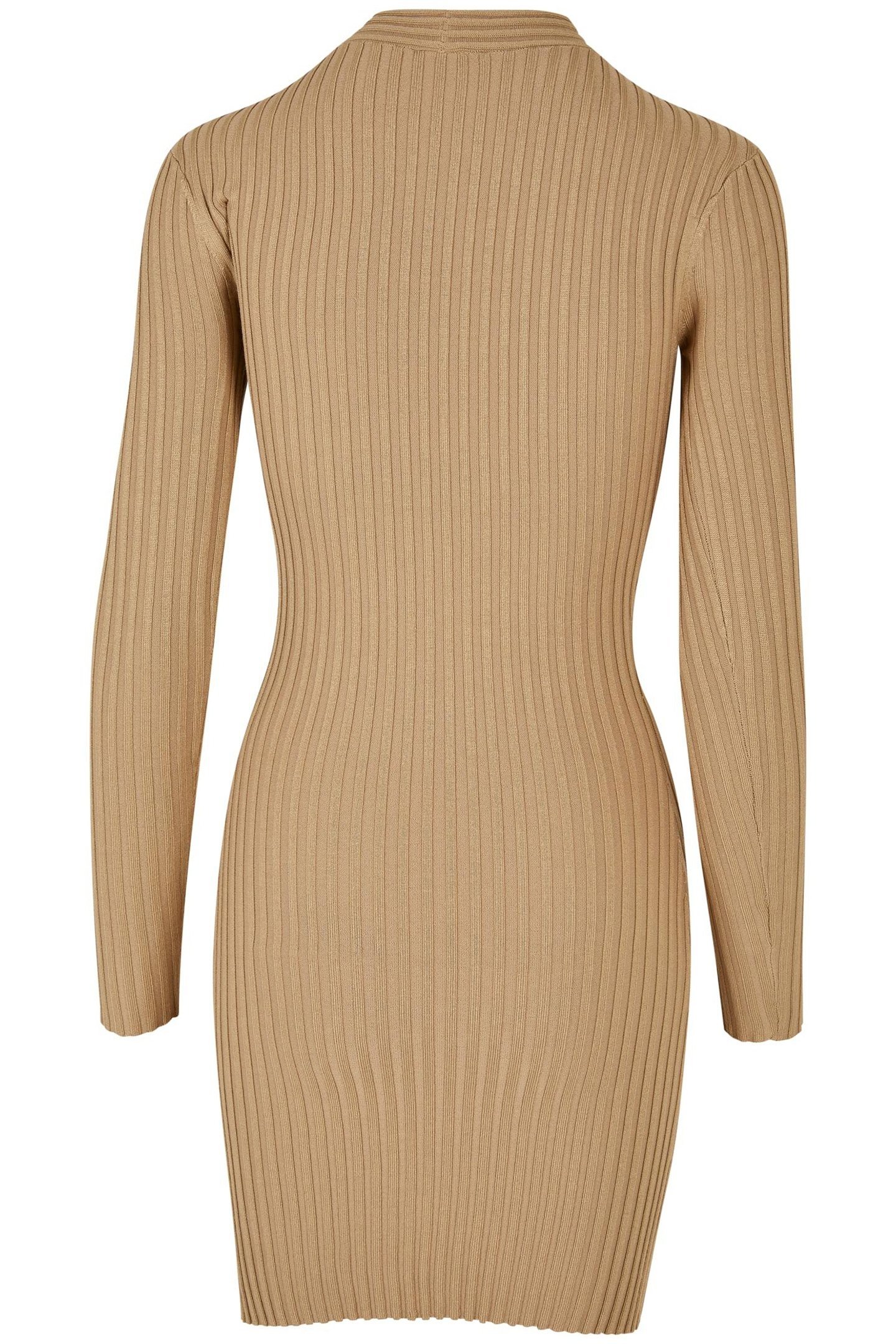 LADIES CROSSED RIB KNIT DRESS UNIONBEIGE 2