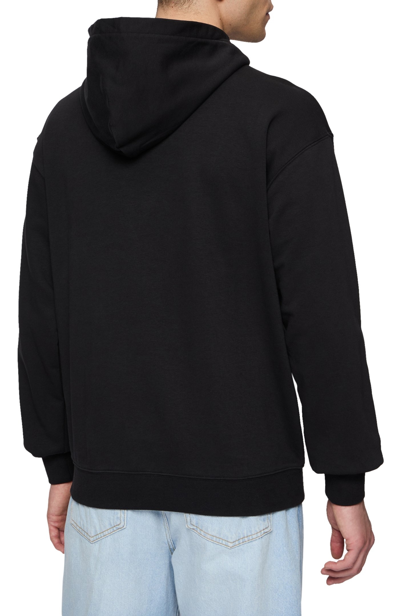 UNISEX BRACKNELL LOOSE HOODIE BLACK 2