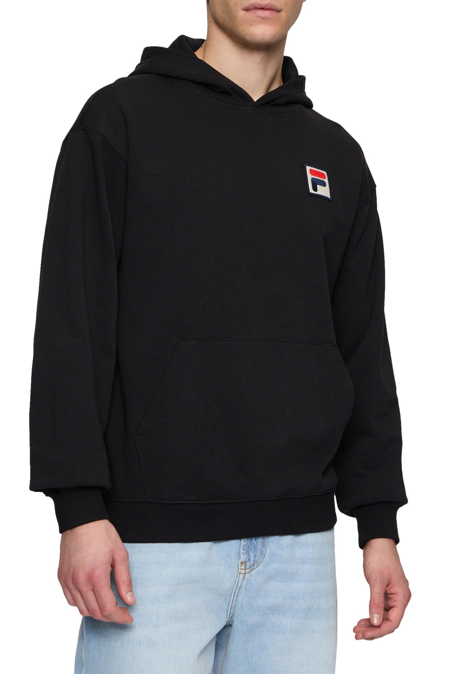 UNISEX BRACKNELL LOOSE HOODIE BLACK 1