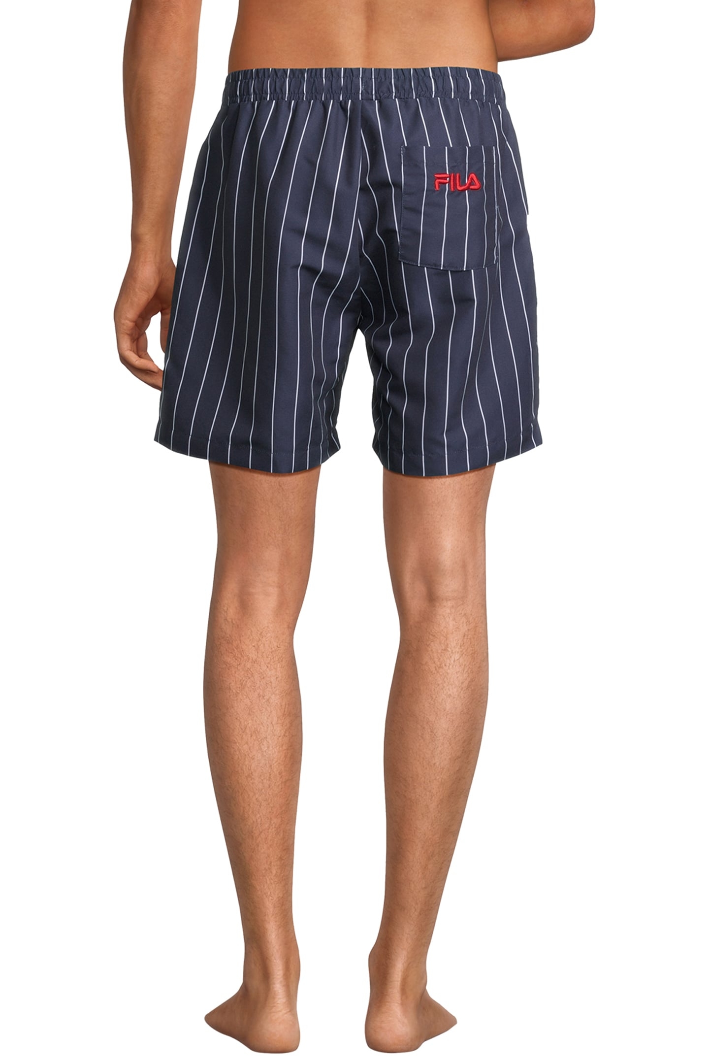 SCOGLITTI AOP BEACH SHORTS BLACK IRIS/BRIGHT WHITE STRIPED 2