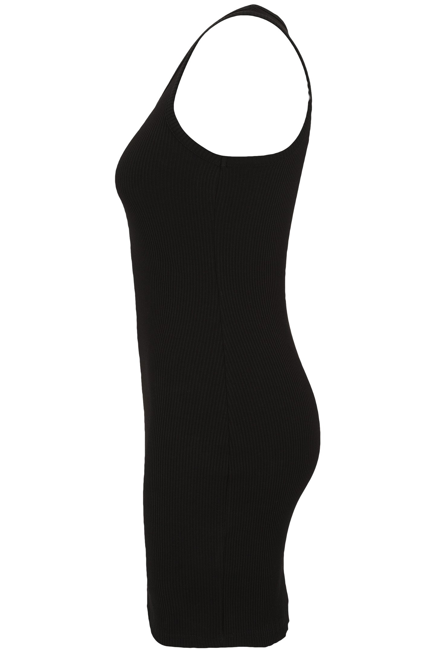 LINKEBEEK SLEEVELESS RIB DRESS BLACK 5