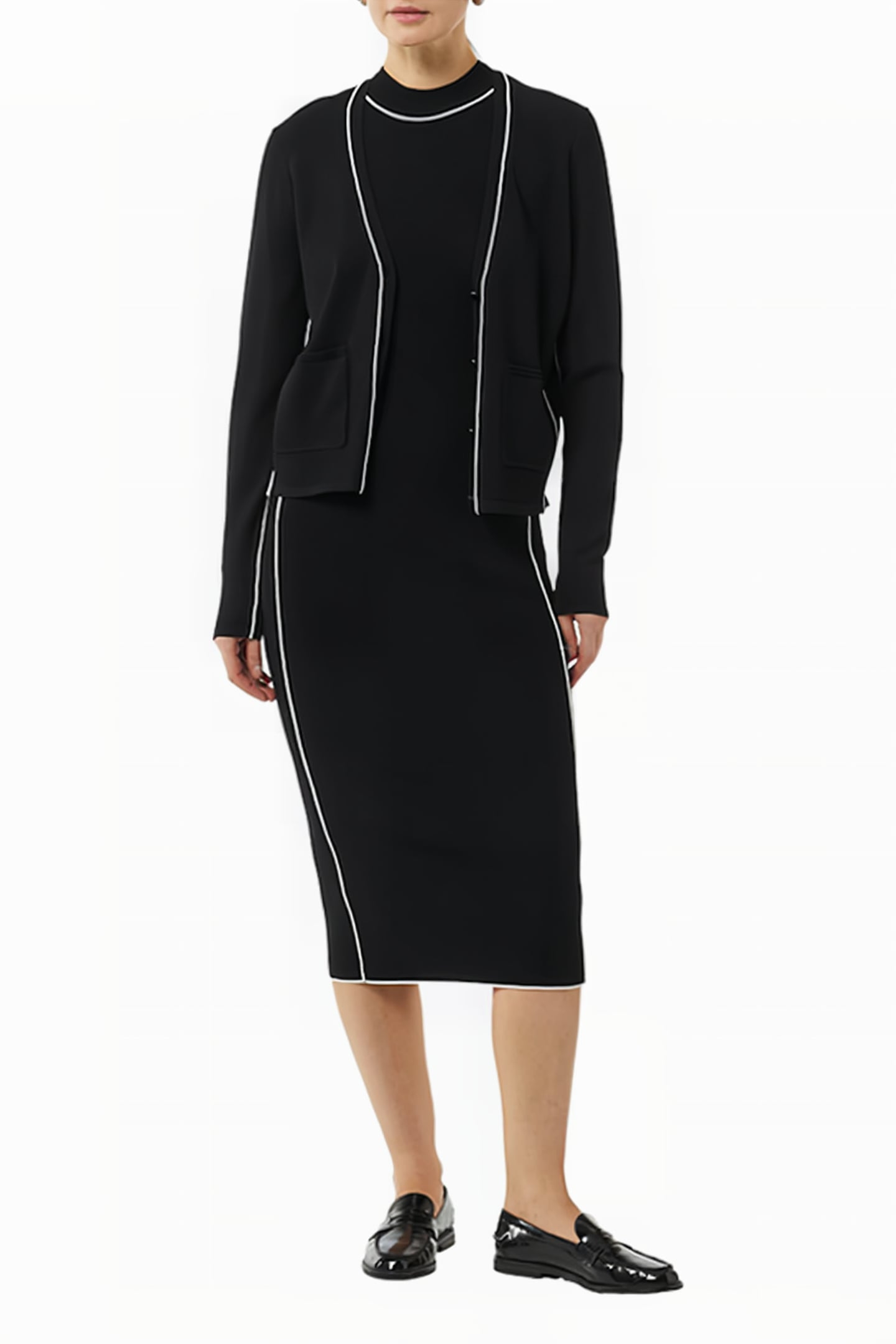 COMMA CARDIGAN BLACK 1