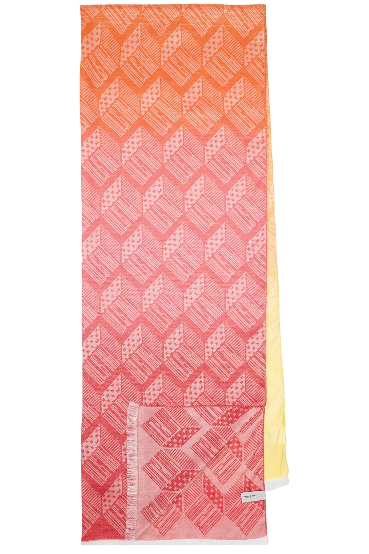 SCARF PS CUBE JACQUARD PINK 1
