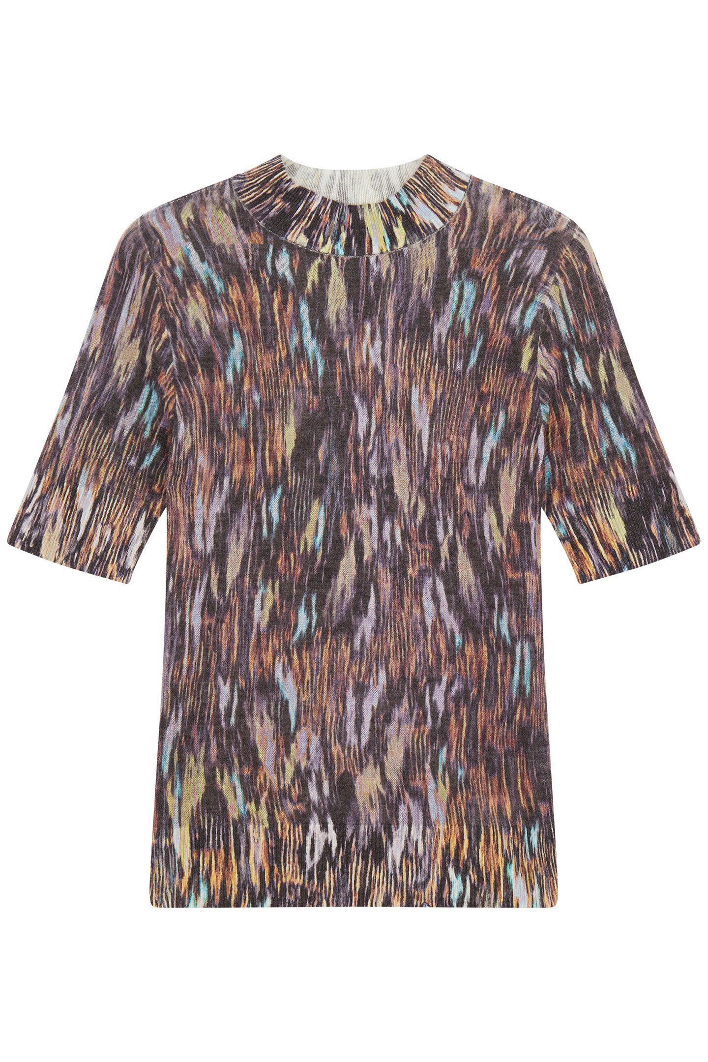 KNITTED SHORT SLEEVE TOP BLACK 4