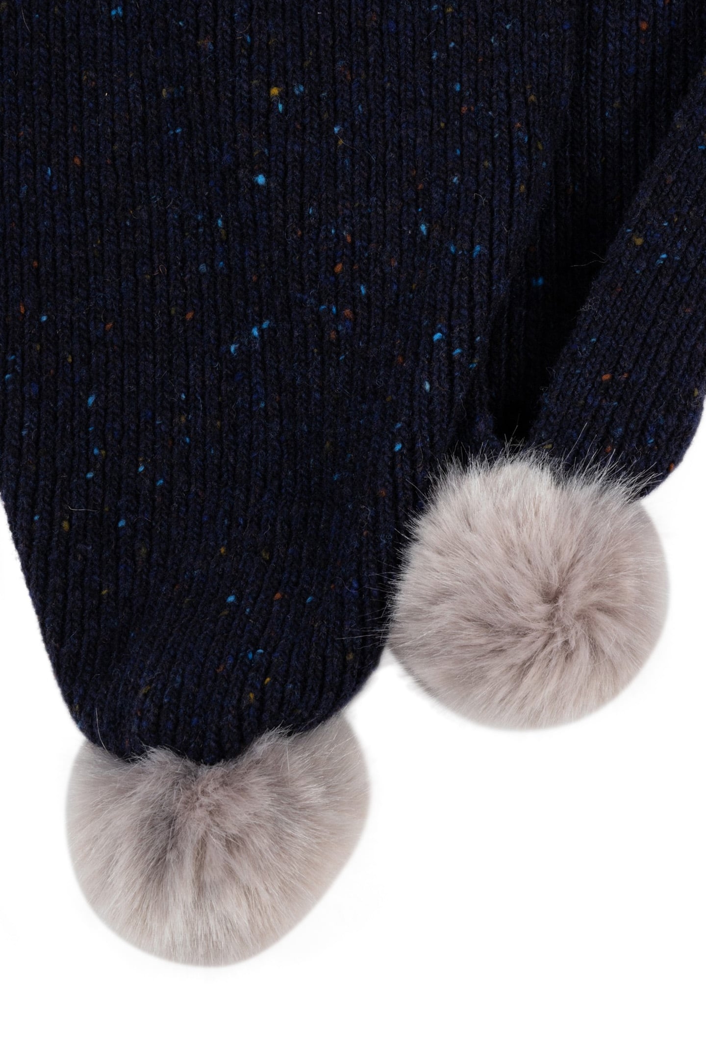 SCARF DONEGAL POM NAVY 2